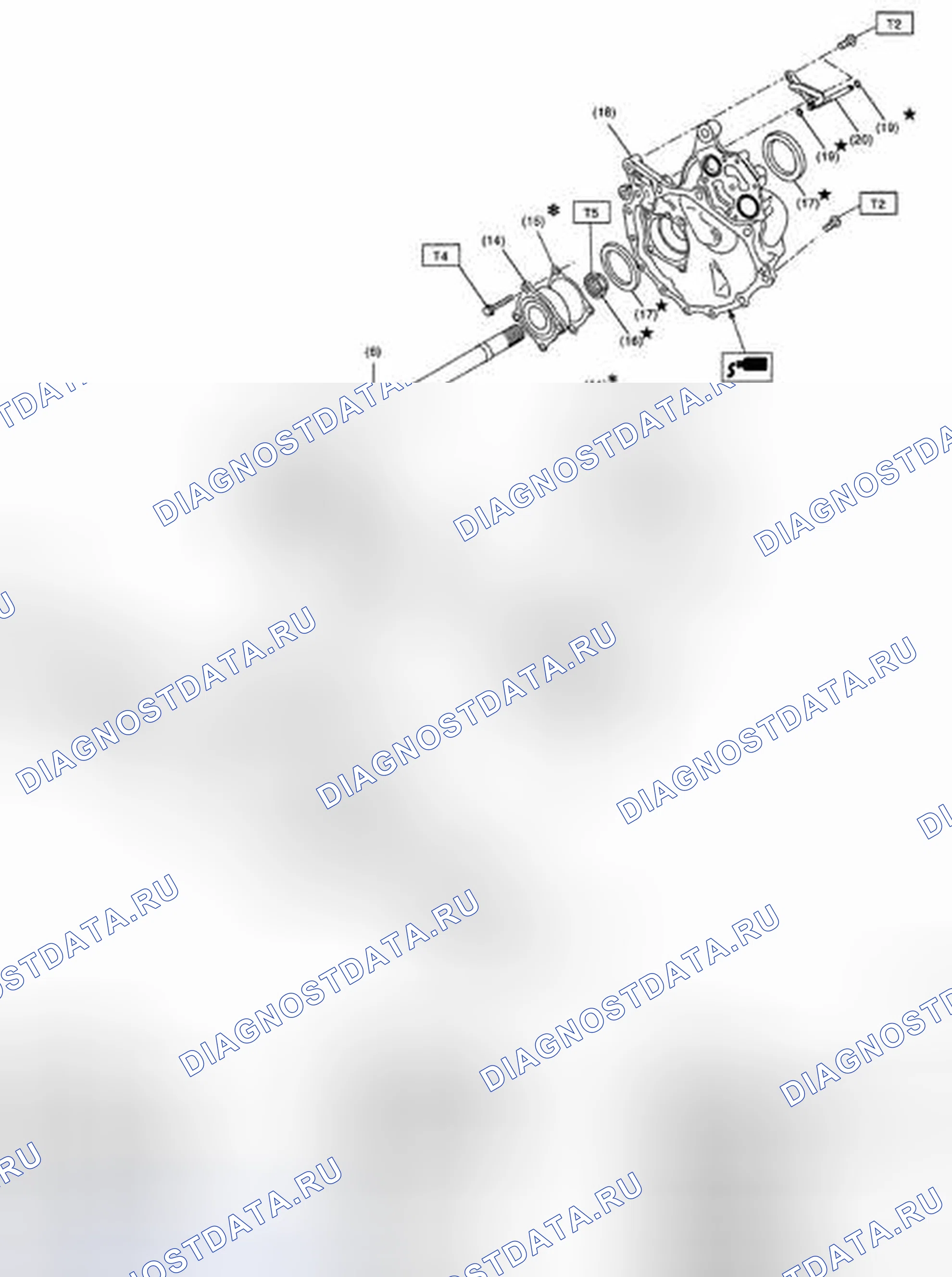 Рис. 565: ПЕРЕДНИЙ ДИФФЕРЕНЦИАЛ. Subaru Outback BR