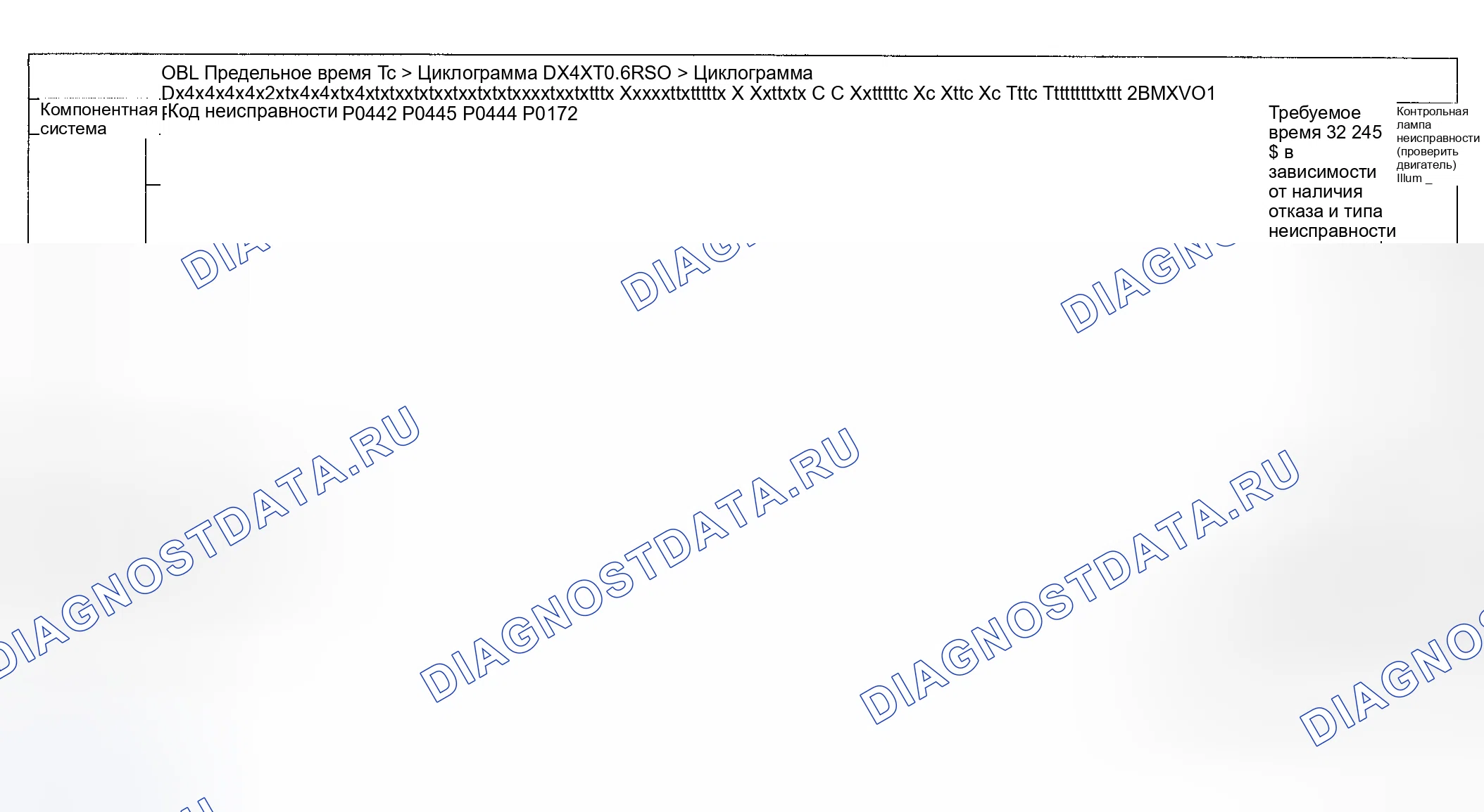 Рис. 60: Диагностика расшифровка кода ошибки (Cooper S двигатель Type LEV Standard проверка Group: 2BMXV01.6R50) - 3 из 14. MINI Cooper S I