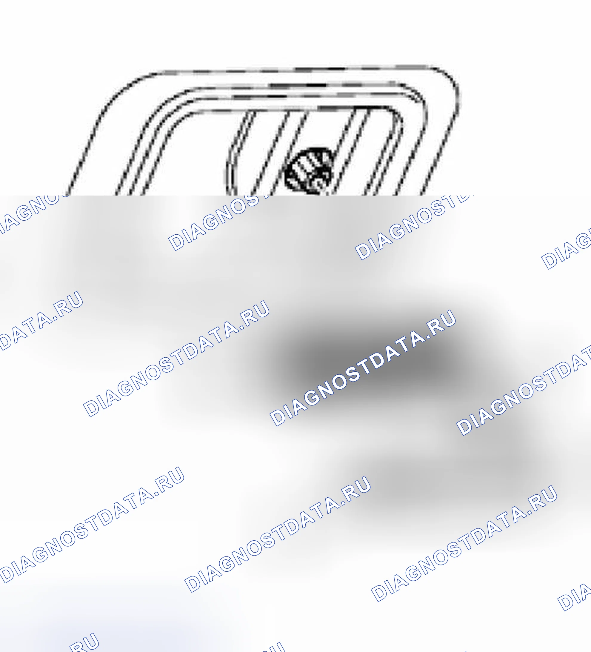Рис. 13: Снятие рукоятки аварийного расцепления. Audi S4 B6