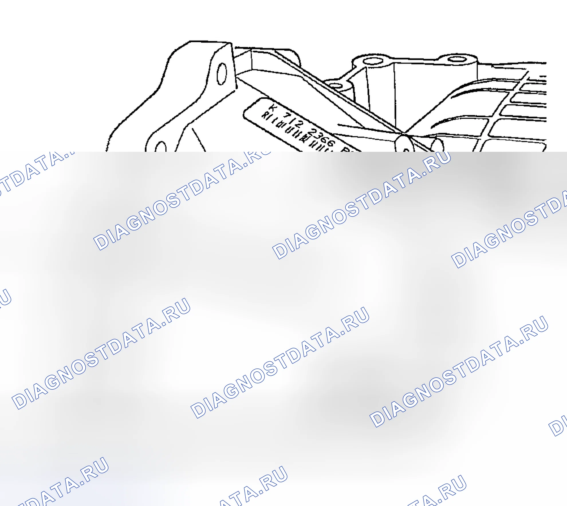 Рис. 358: Идентификационная табличка трансмиссия. Chrysler Sebring II