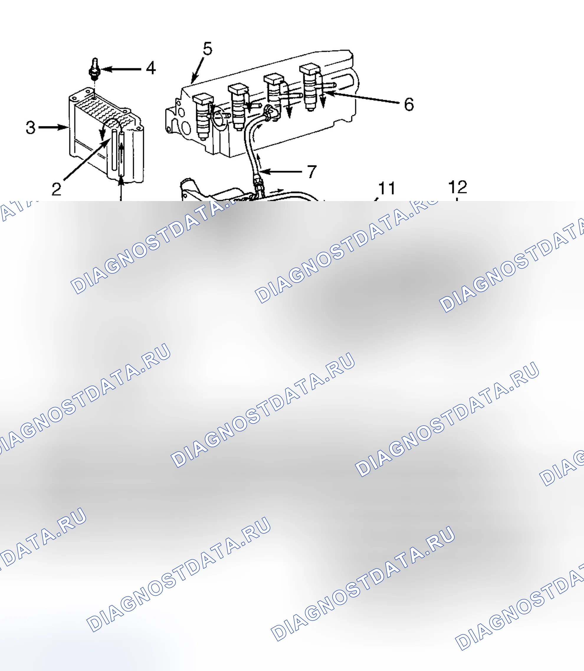 Рис. 5: Контроль закачки. Ford Pickup F250 Super Duty I