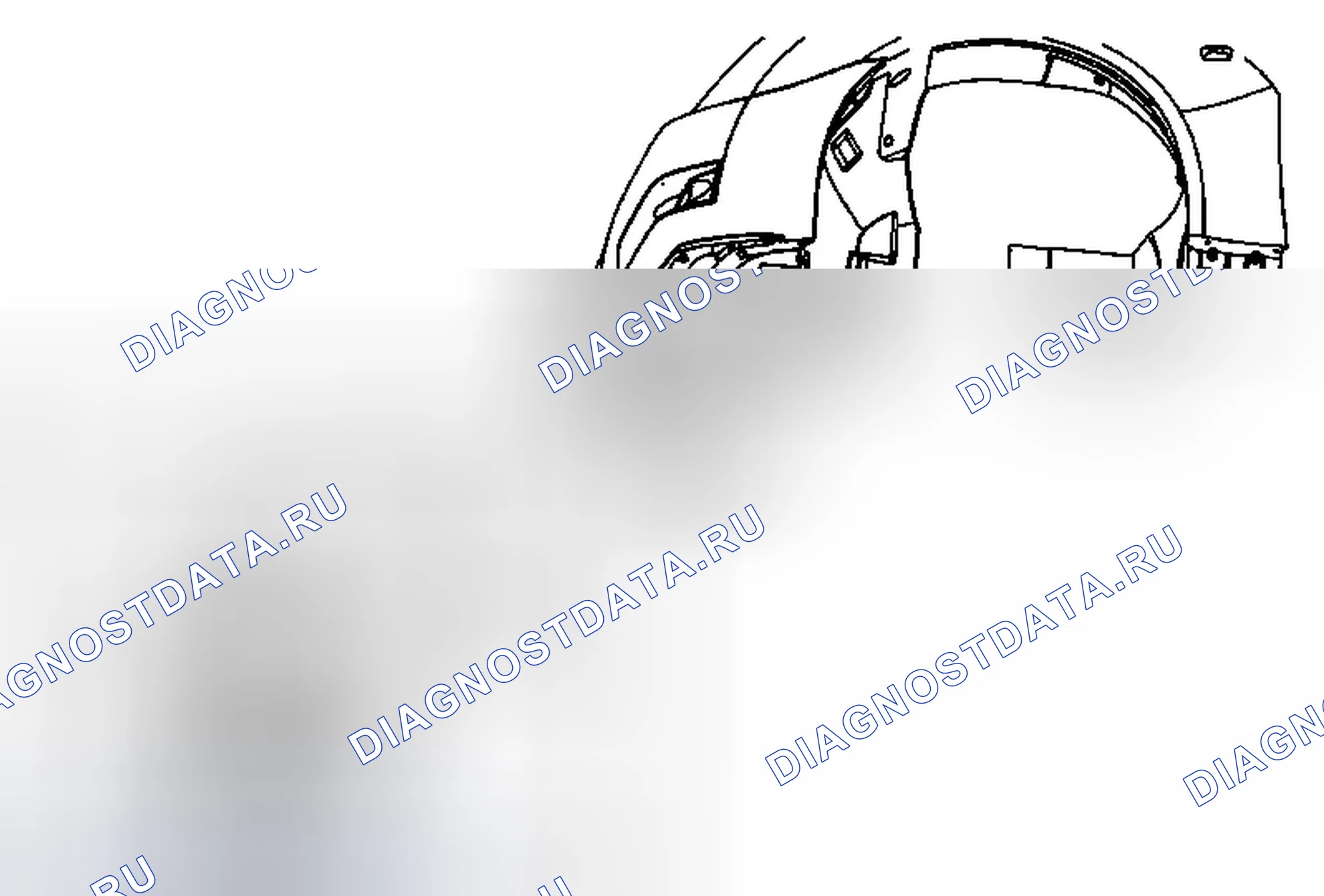 Рис. 6: Замена удлинителя рулевой рубки. Cadillac CTS II