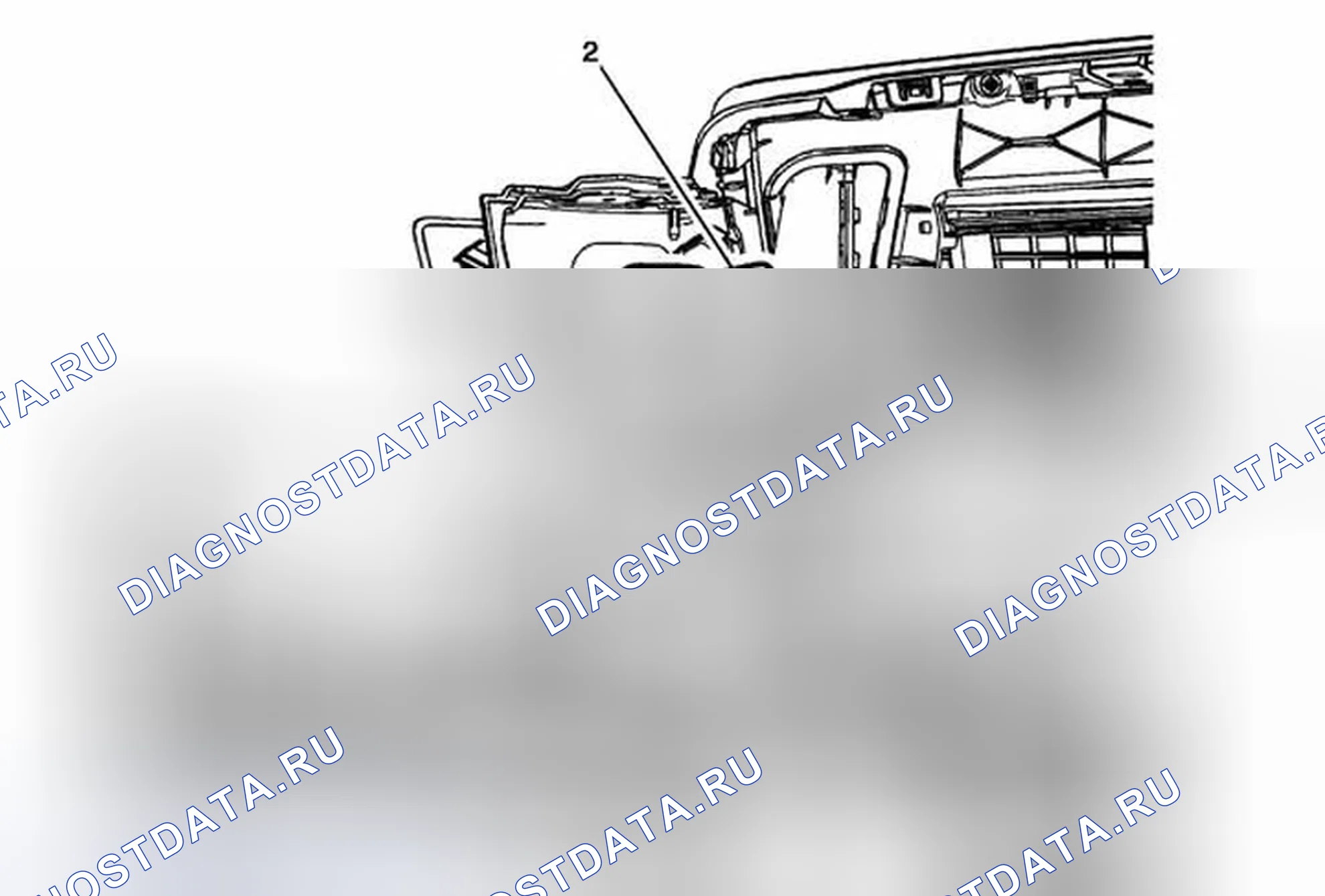 Рис. 11: Замена кронштейна насадки омывателя фары. Cadillac ATS I