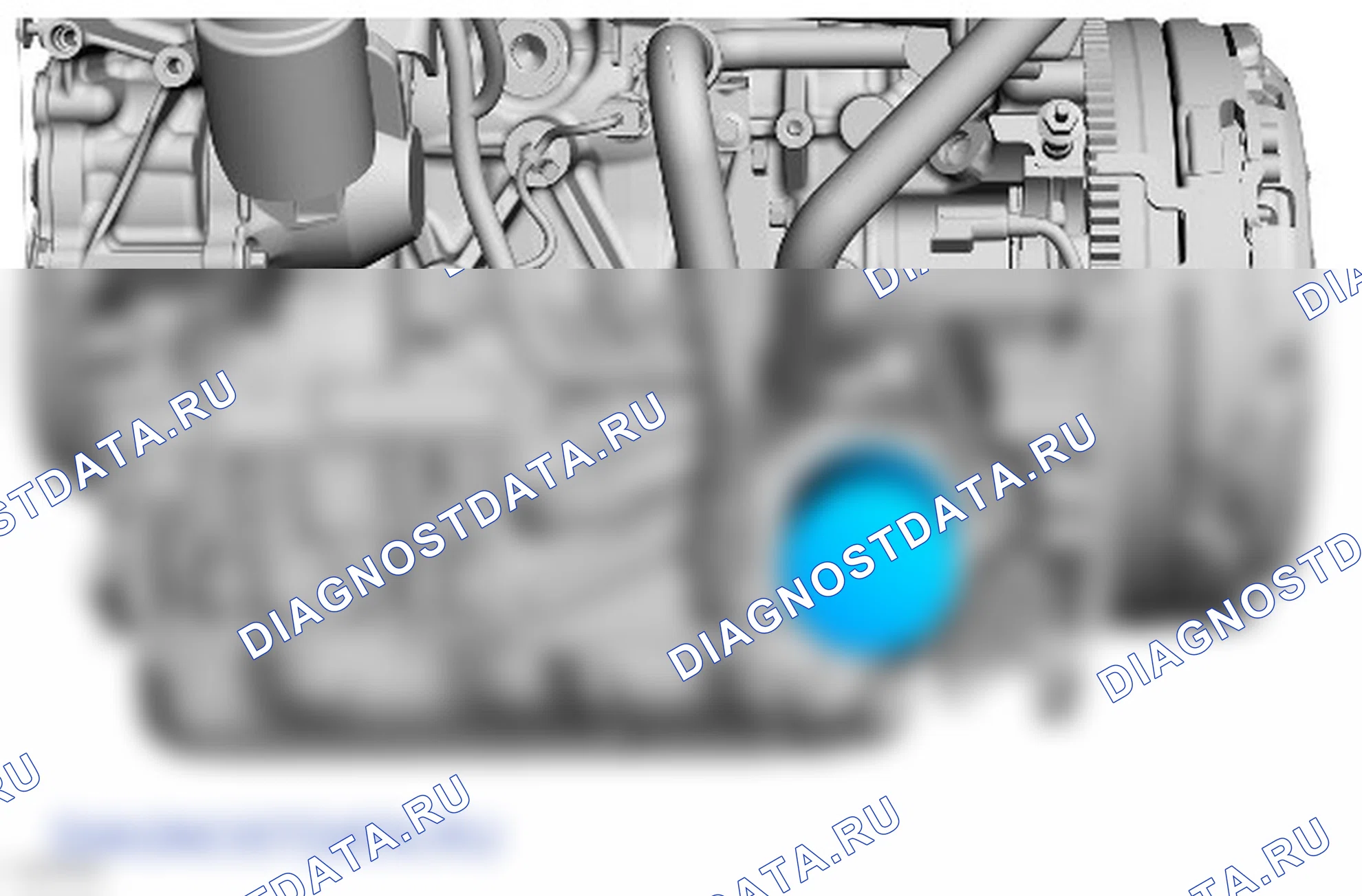 Как снять присоединяемые детали двигателя. Ford Transit Custom I