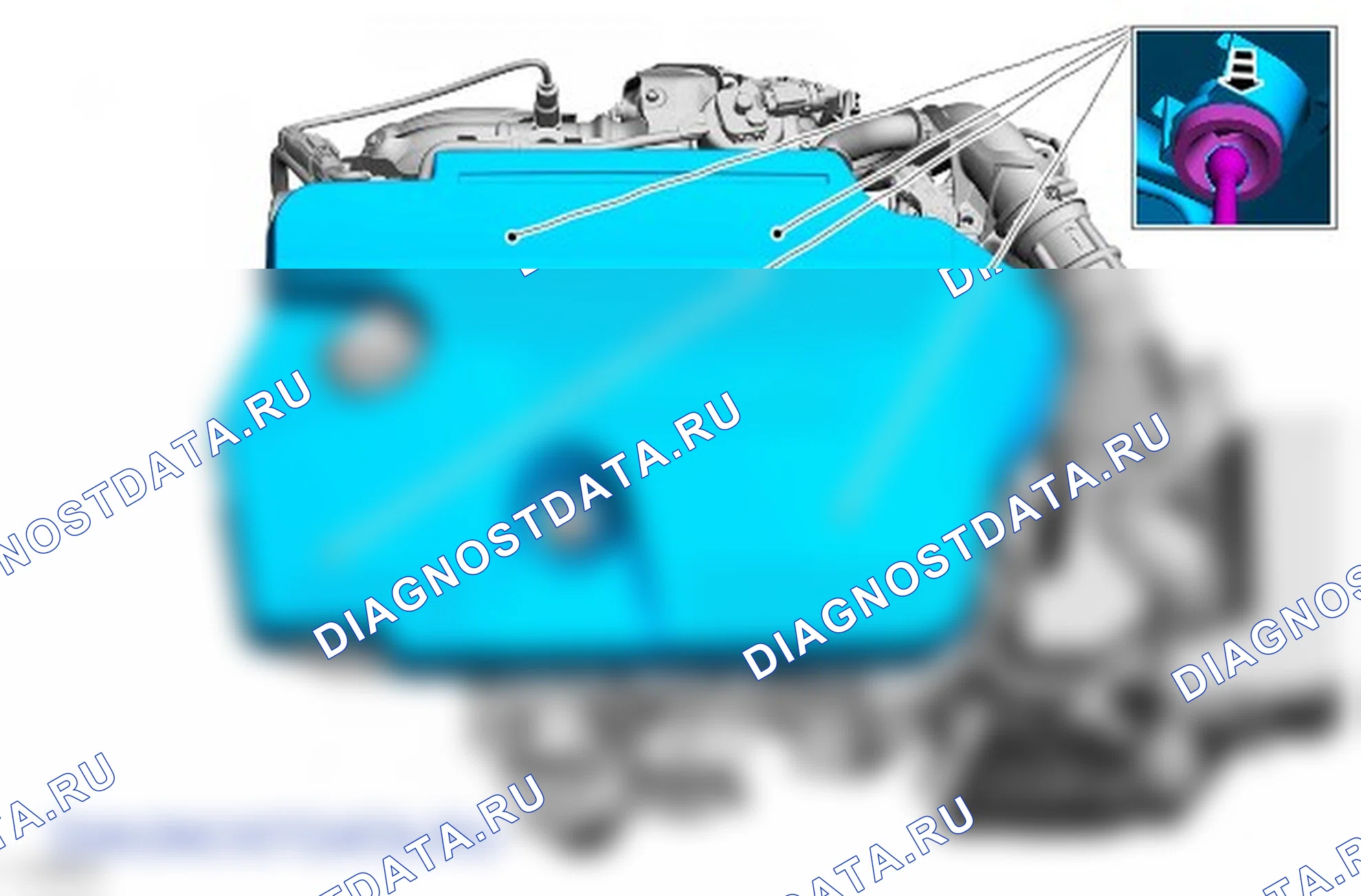 Как снять и установить топливоподводящий трубопровод топливной рампы. Ford Galaxy III