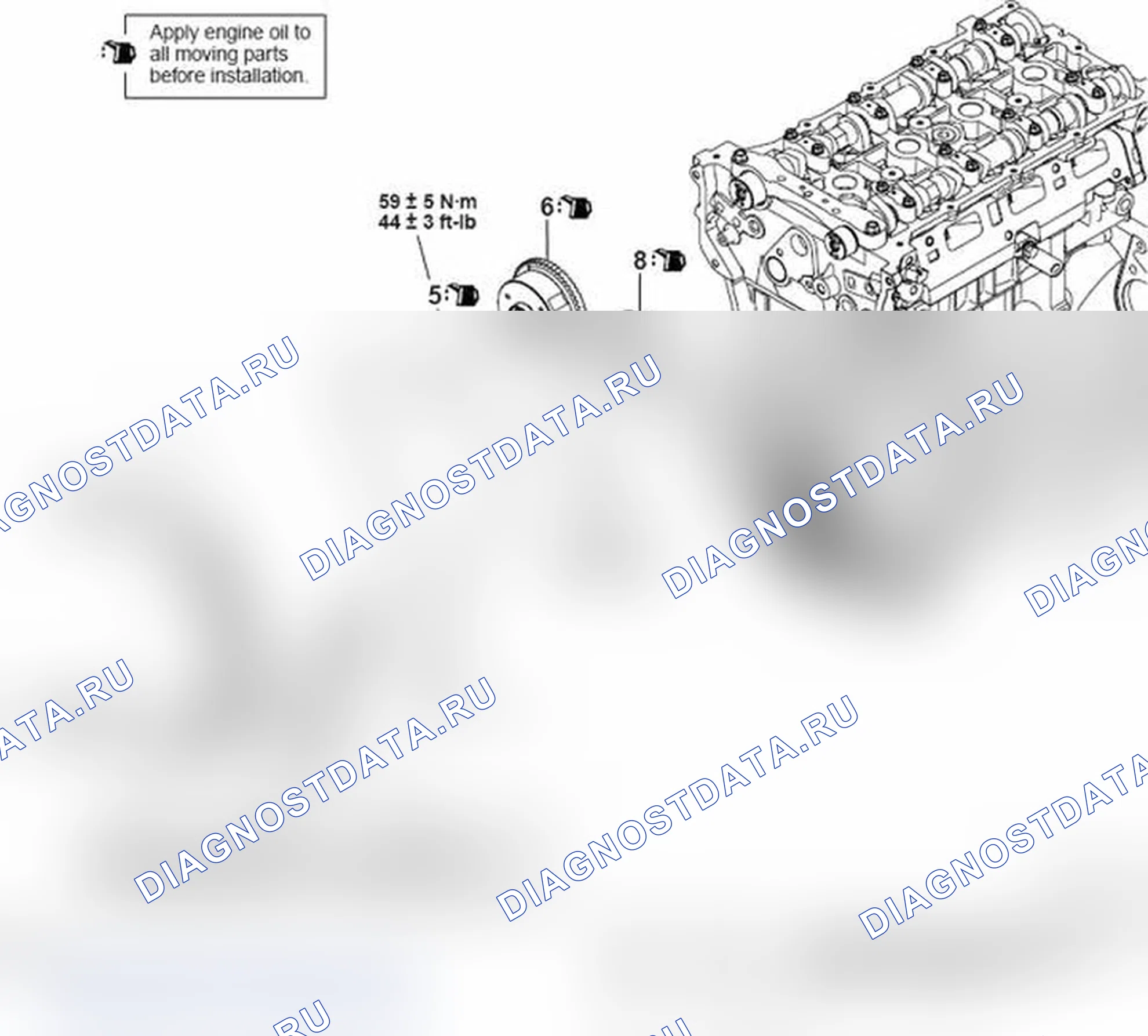 Рис. 236: ДЕМОНТАЖ И МОНТАЖ. Mitsubishi Lancer Ralliart X рестайлинг