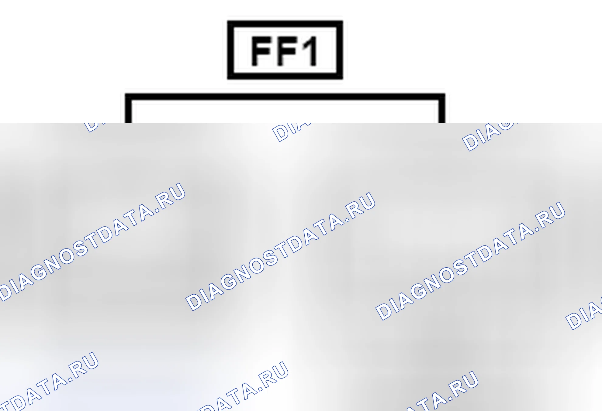 Рис. 1531: Вид с торца линейного соединителя (FF1). Toyota Camry XV40 рестайлинг