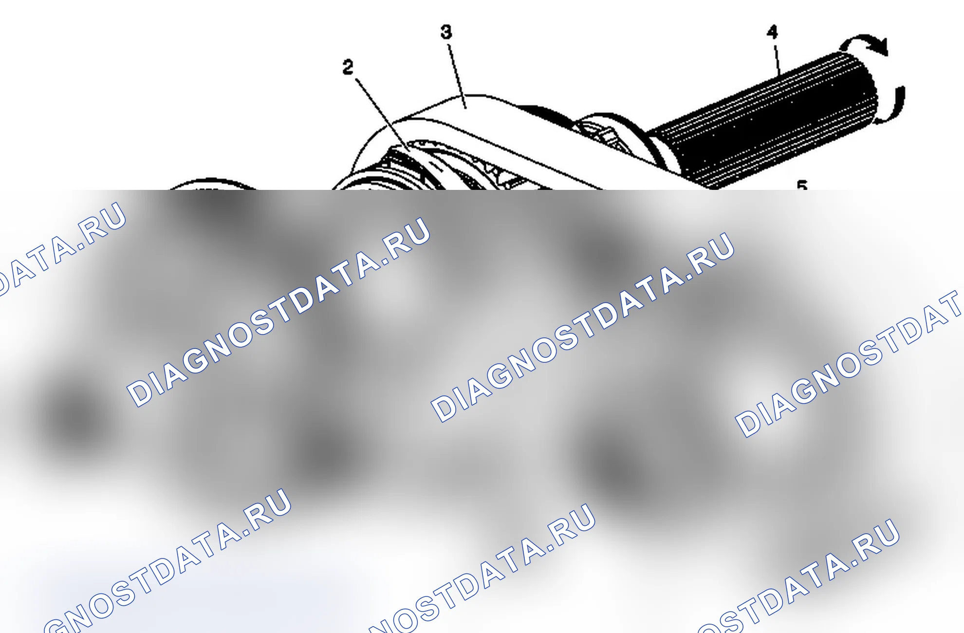 Рис. 69: Поток питания в режиме 2WD. Chevrolet Silverado 3500 HD 