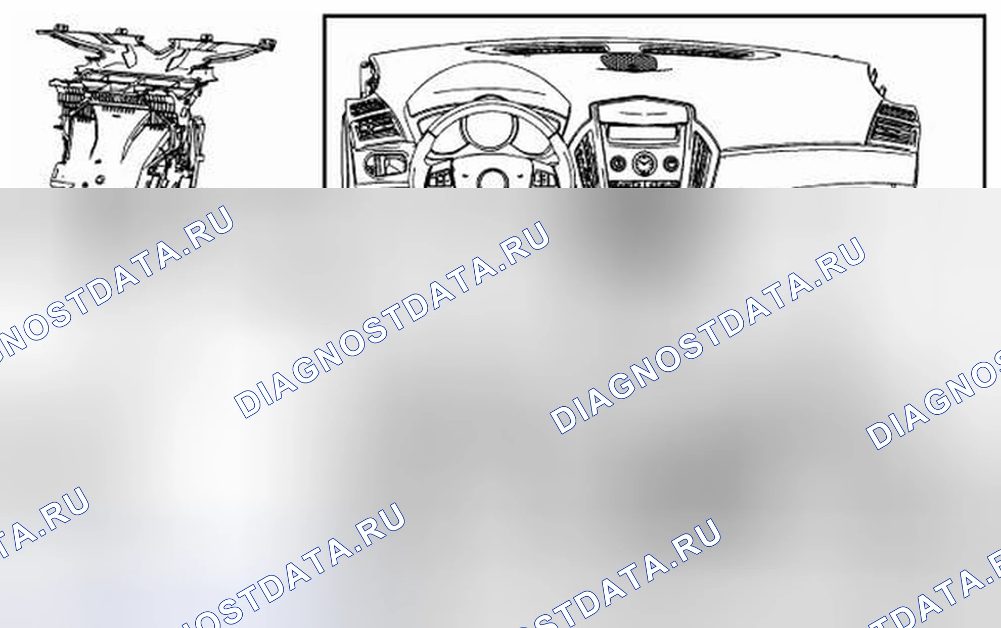 Рис. 97: Замена воздуховода на задней стороне пола - правая сторона. Kia Optima I