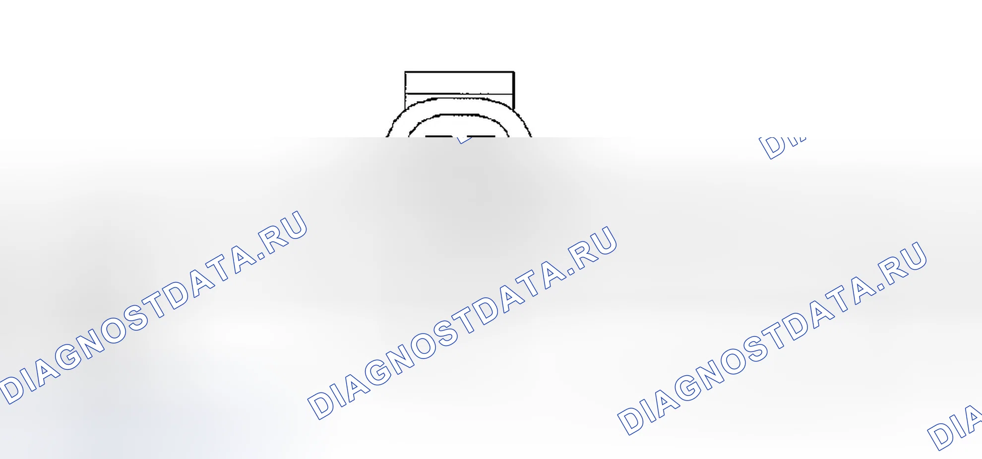 Рис. 772: ВИД С ТОРЦА РАЗЪЕМА ПОДОГРЕВАТЕЛЯ ТОПЛИВА. Dodge Pickup R2500 