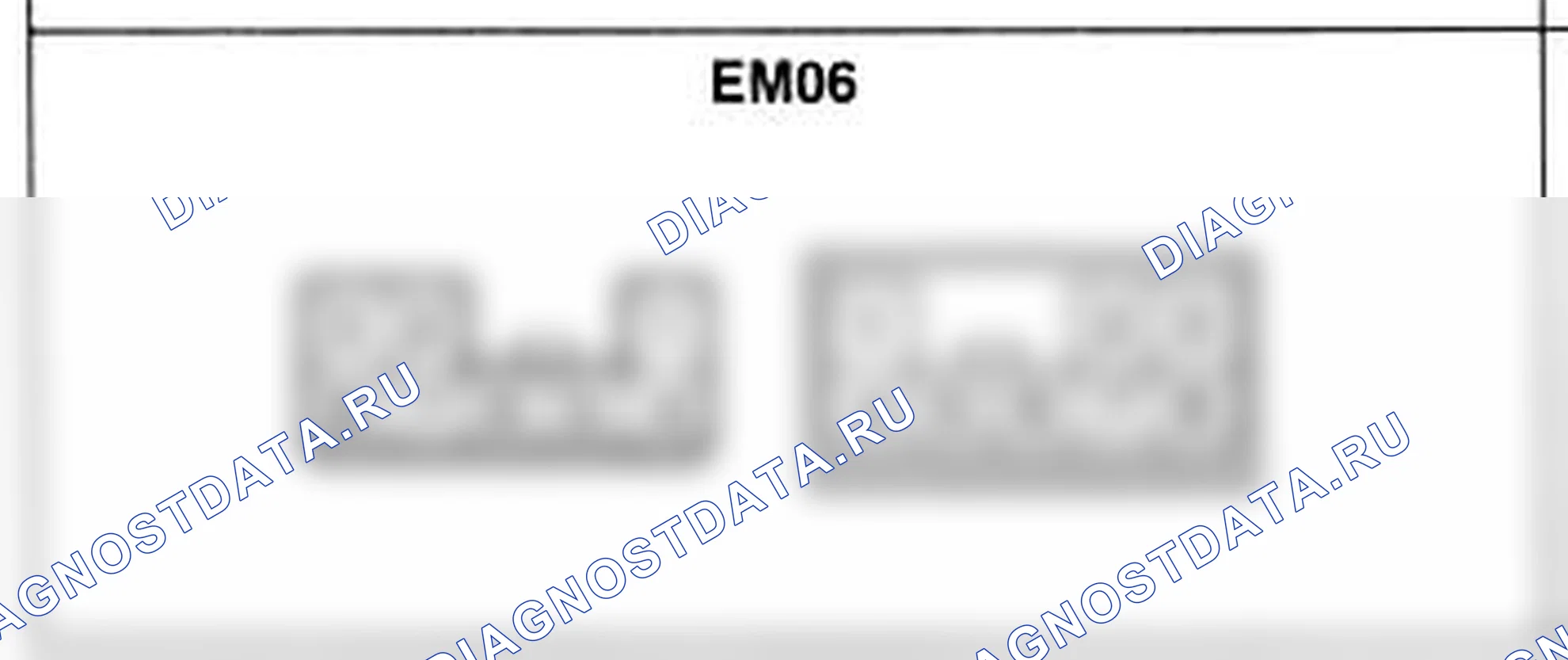 Распиновка разъёма EM06 — жгута двигателя. Hyundai H-1 A1
