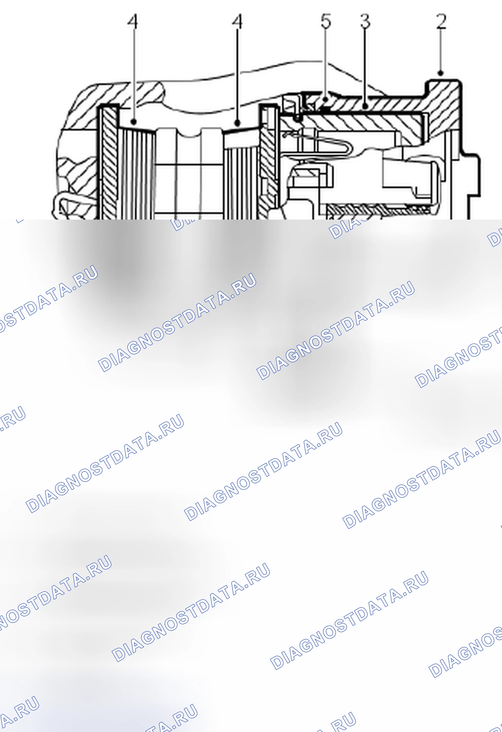 Рис. 118: Тормозной суппорт, переднее колесо. Kia Picanto III