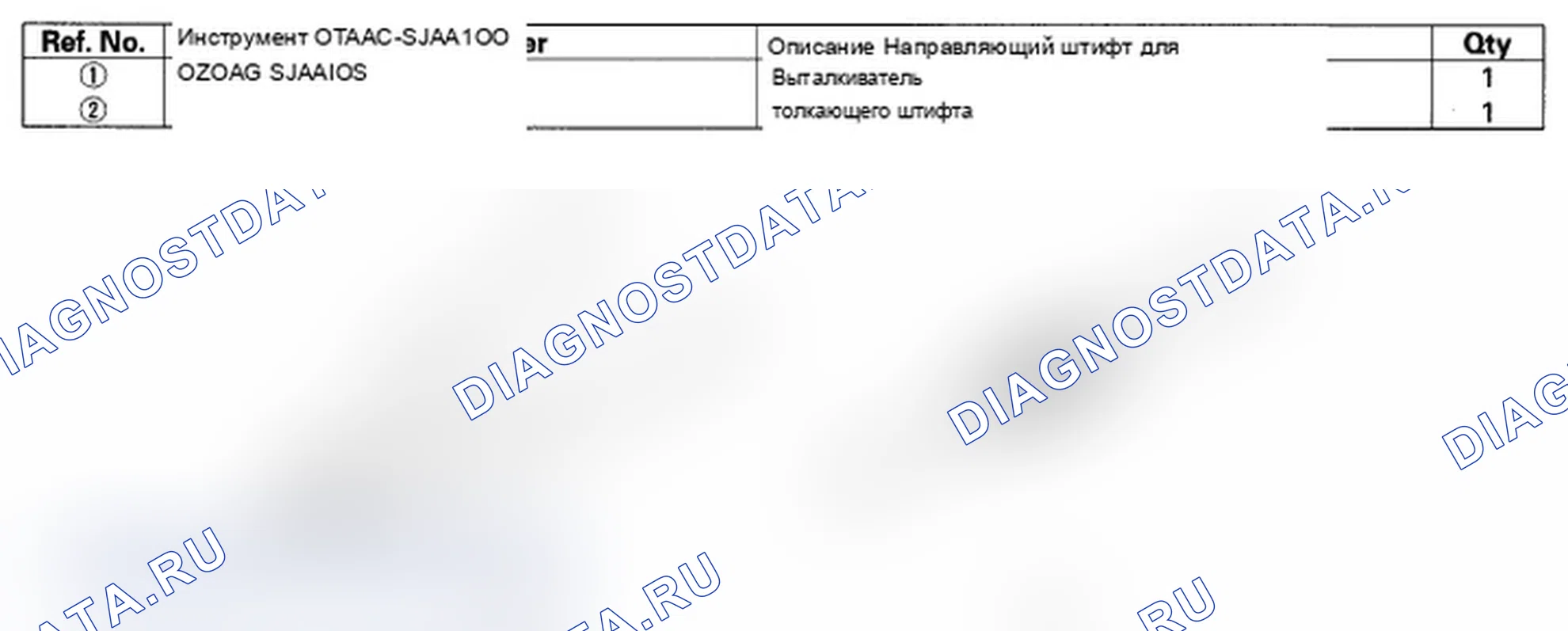 Рис. 1: Специальные инструменты. Acura RL II