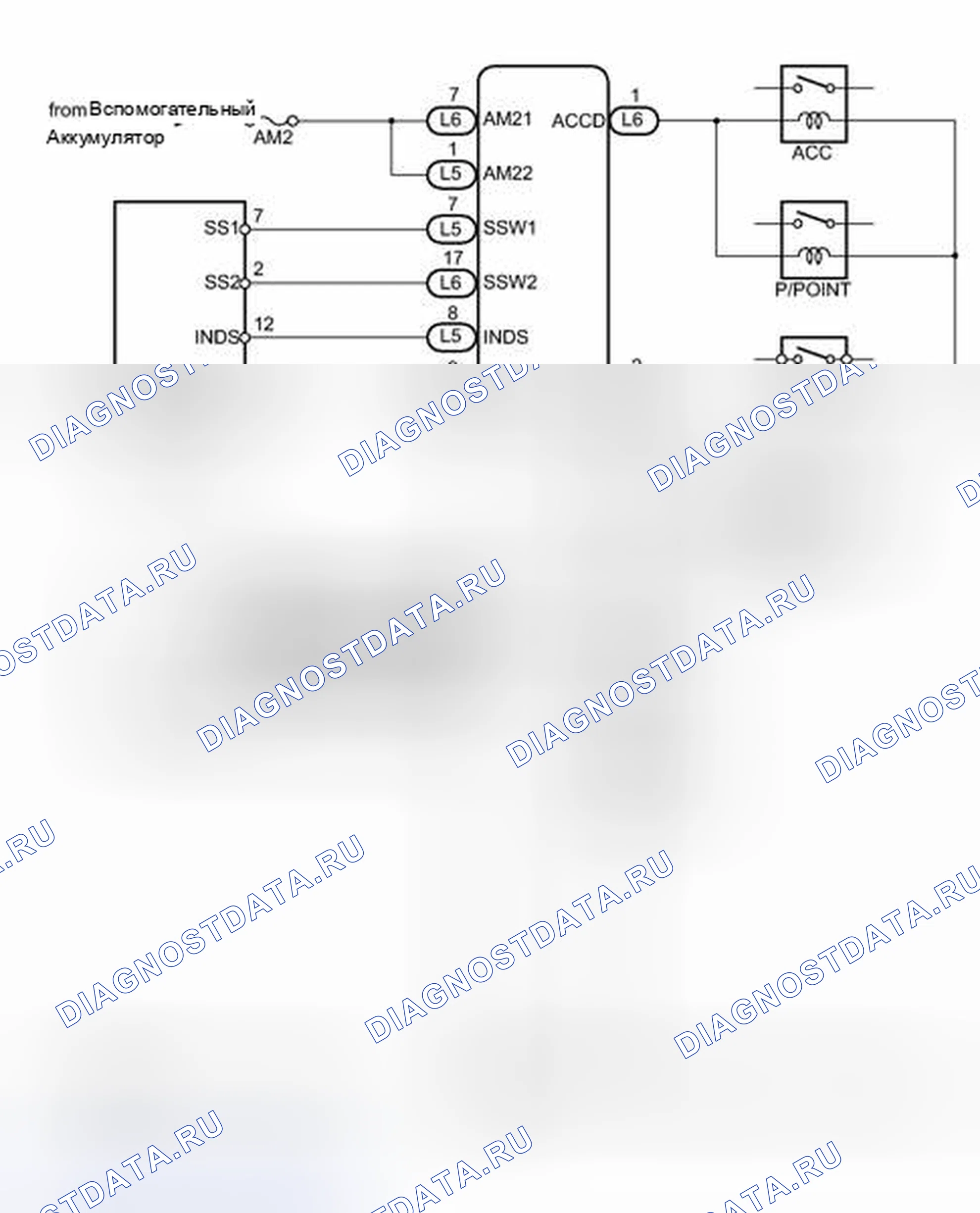 Рис. 28: электросхема. Toyota Prius PHV pre-III