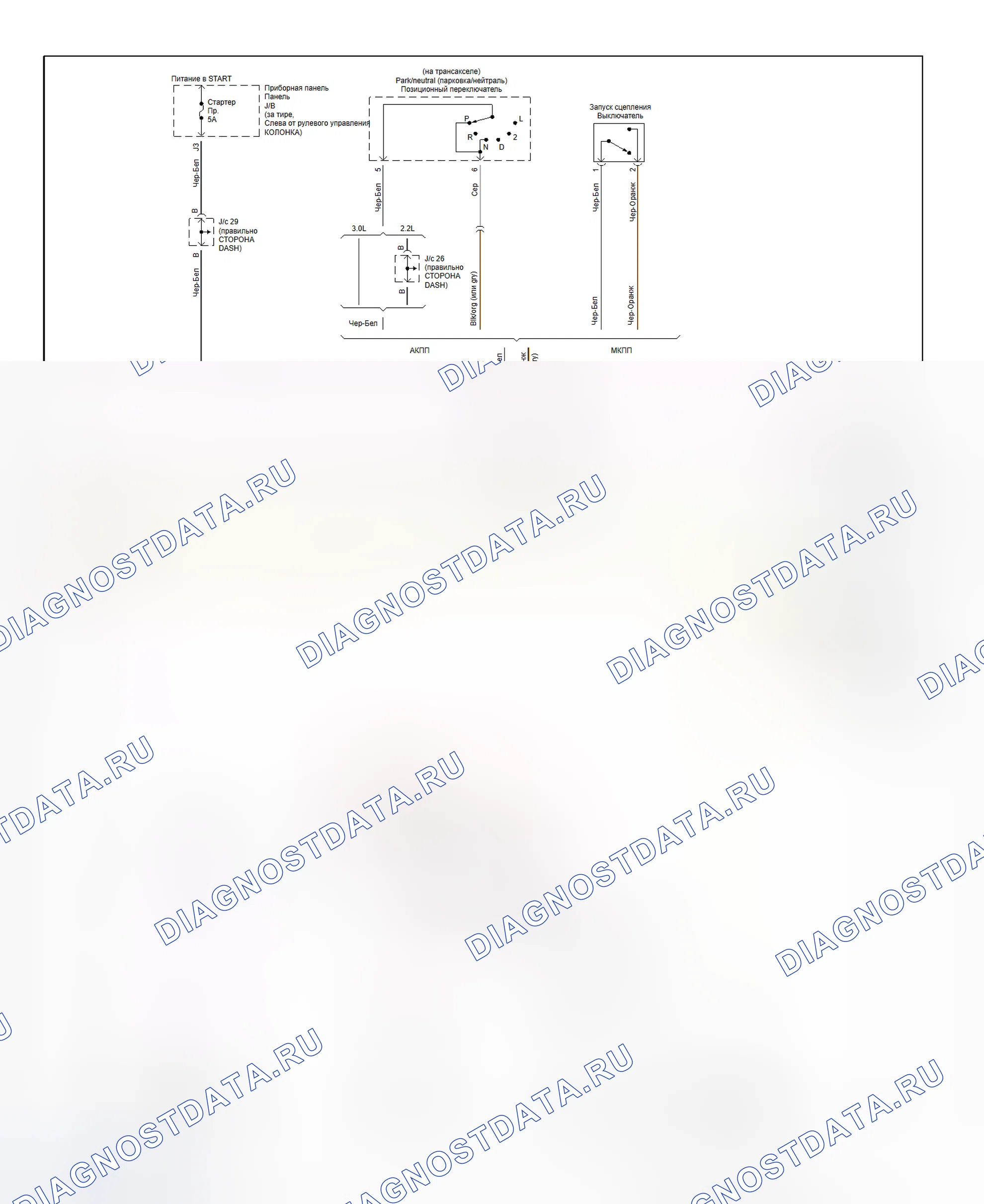 Рис. 26: электросхема приборной панели (Camry - 2 из 2). Toyota Avalon XX10 рестайлинг