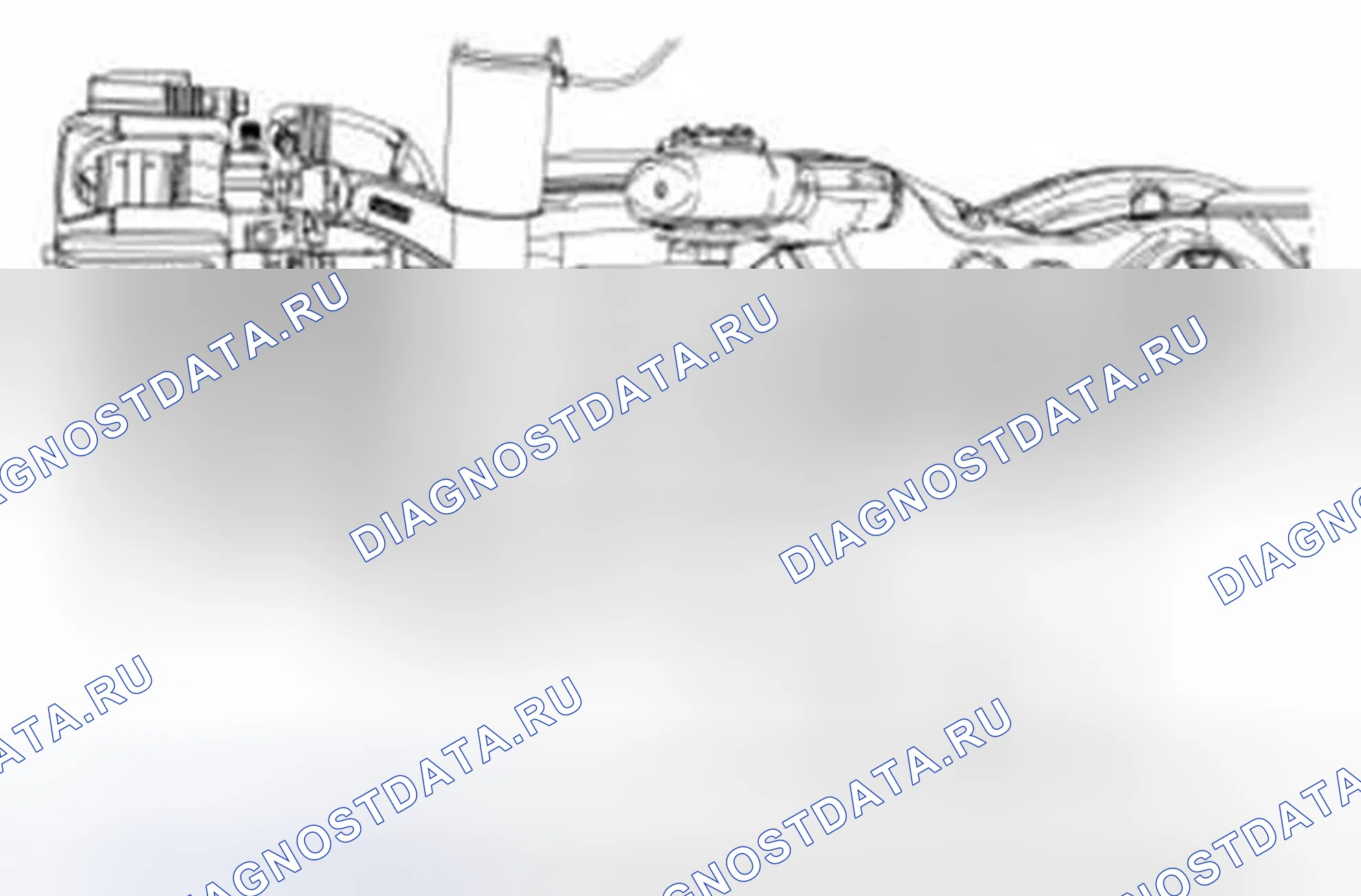 Рис. 14: Измерение высоты заднего хода. Ford Edge I рестайлинг