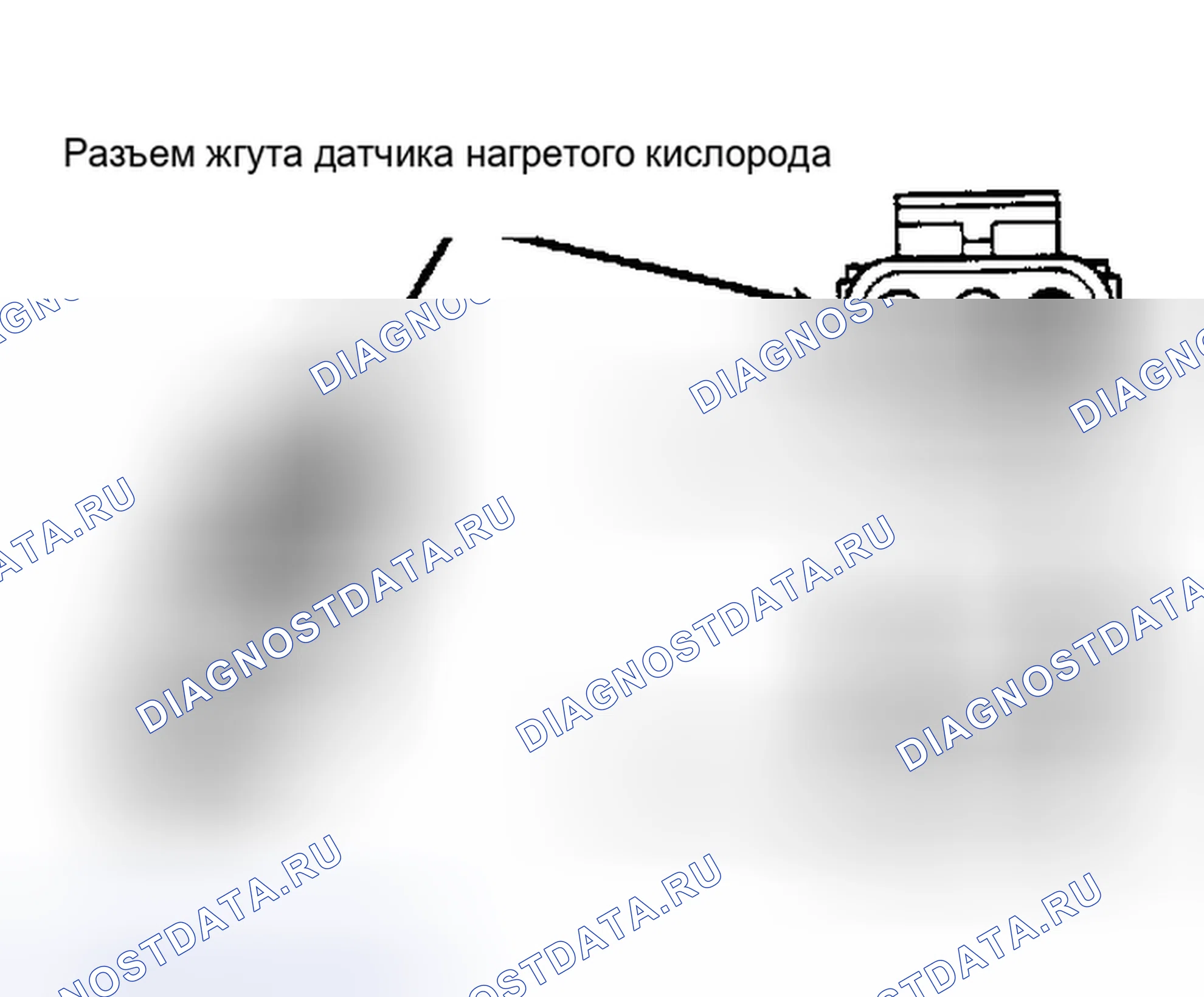 Рис. 68: Перемычка разъема сенсора O2. Dodge Daytona I