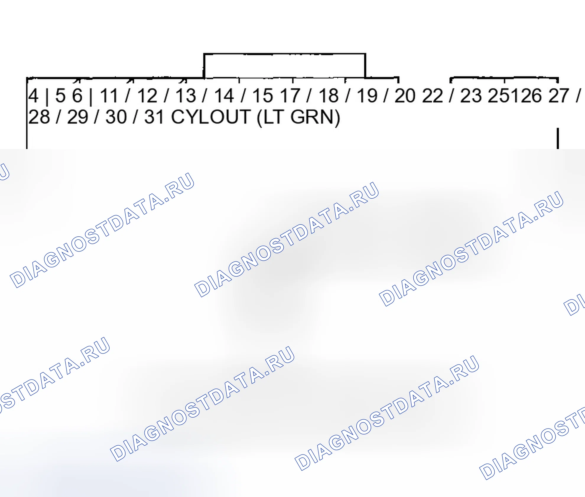 Рис. 949: расшифровка кода ошибки P0725 (43): Проблема цепи сигнала положения цилиндра, расшифровка кода ошибки P1567 (43): Сигнал С положения цилиндра. Honda Civic VII рестайлинг