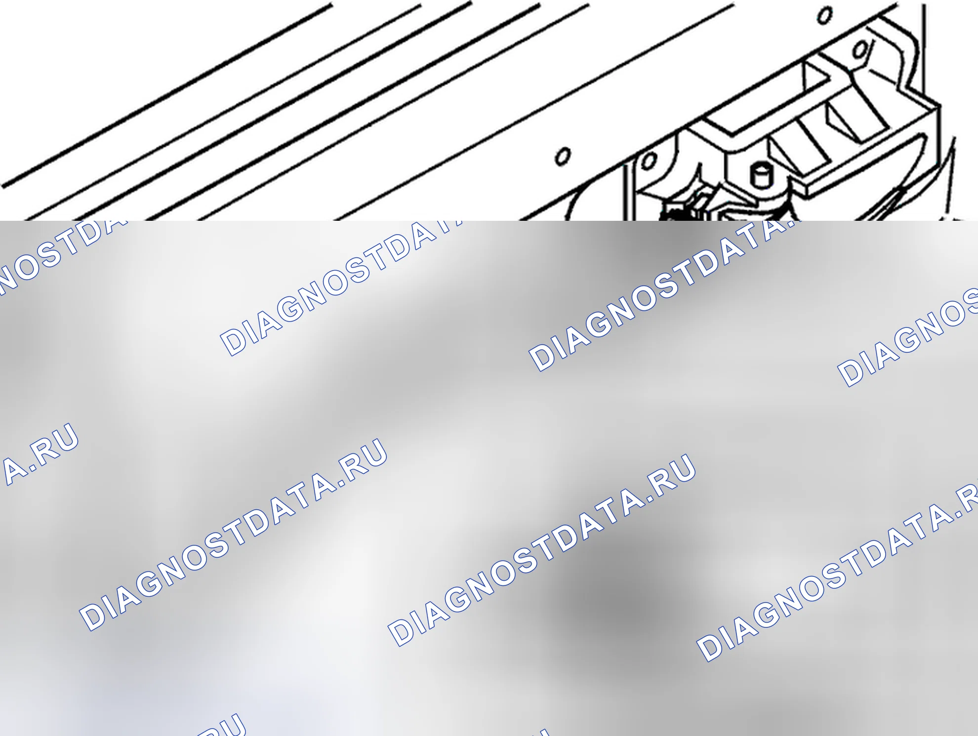 Рис. 15: Трос, внутренняя ручка, передняя боковая дверь, замена. Volvo S80 I
