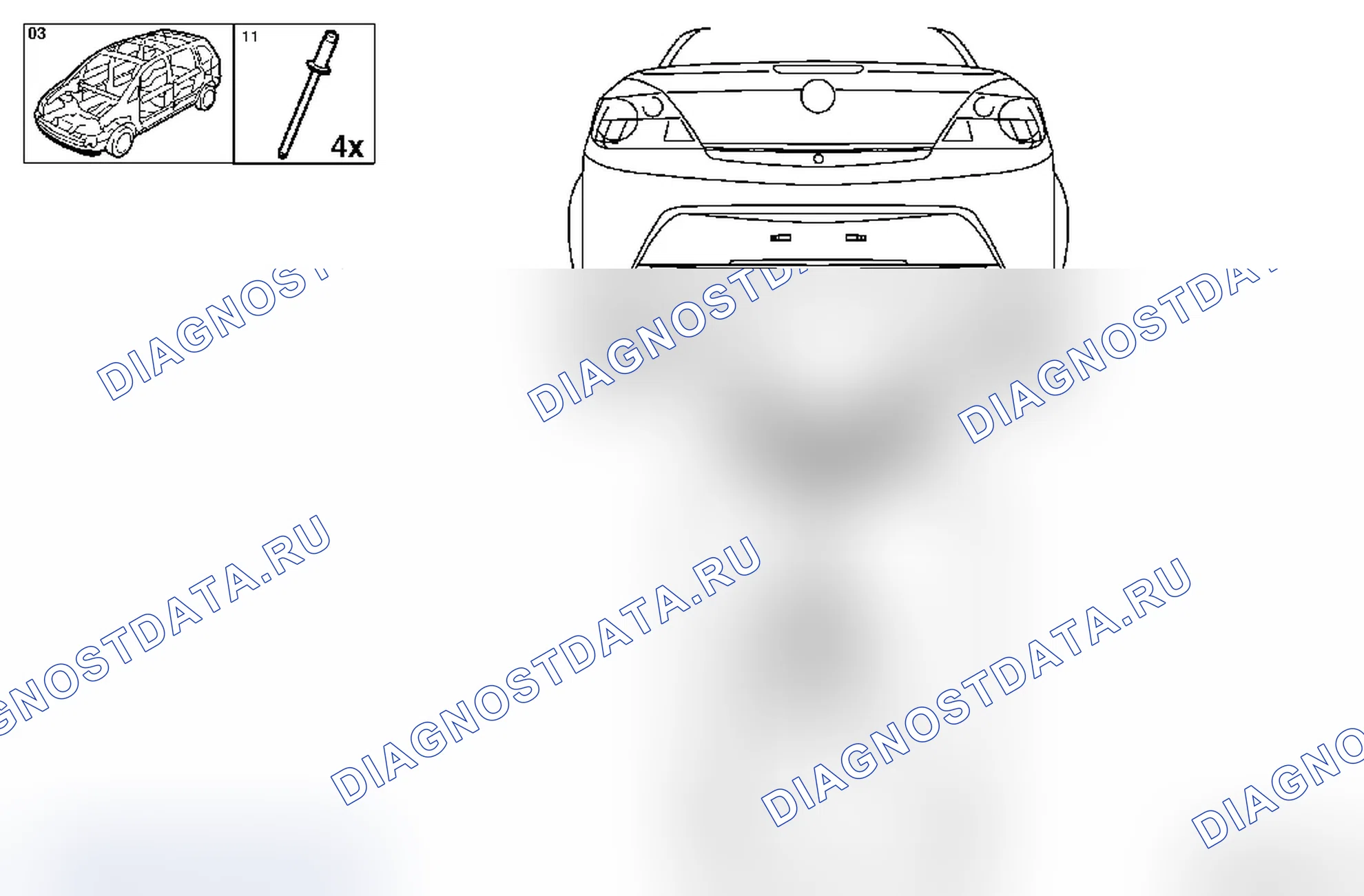 Замена спойлера задней обшивки (OPC). Opel Tigra B рестайлинг
