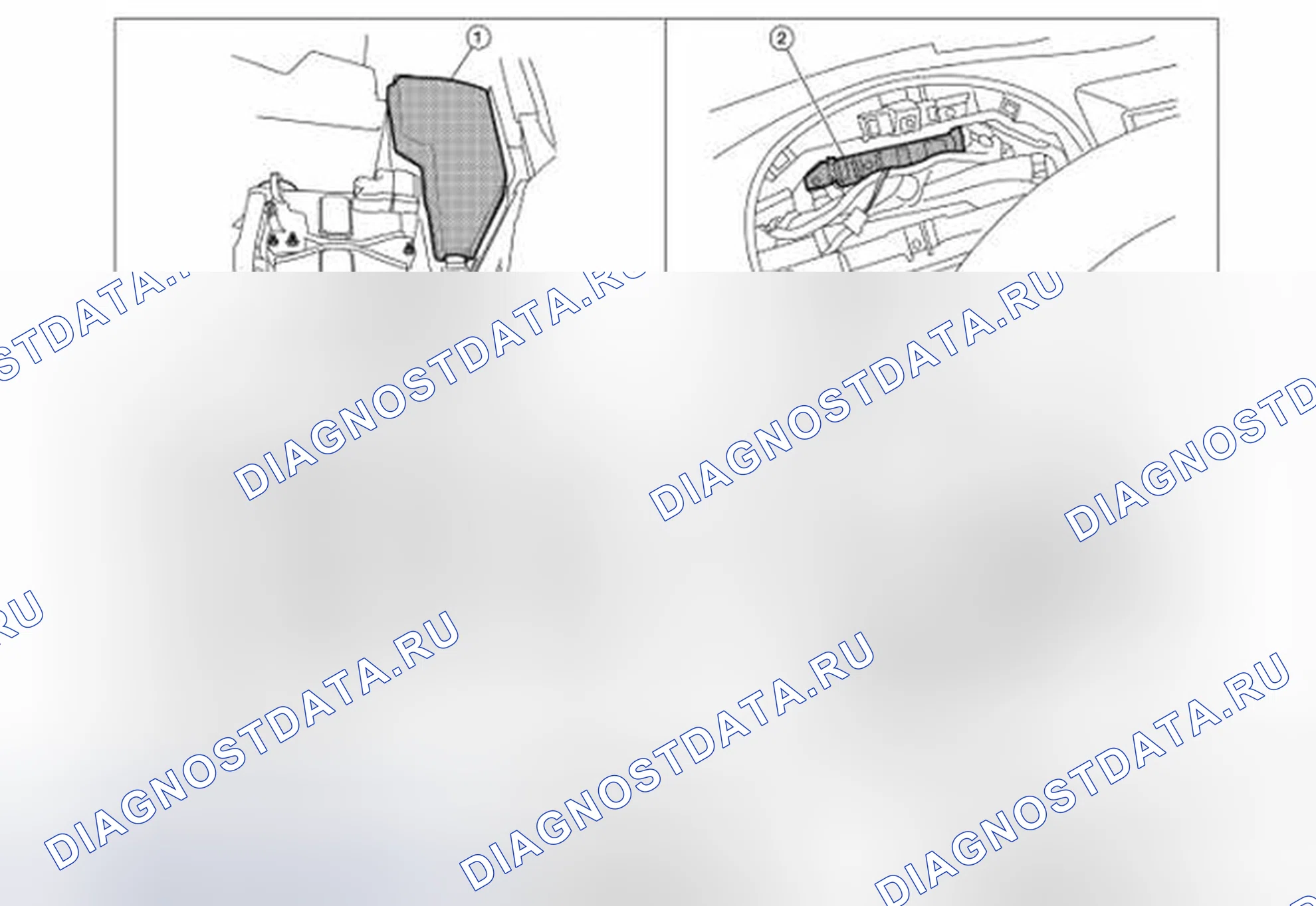 Рис. 13: Расположение компонентов. Honda Passport I