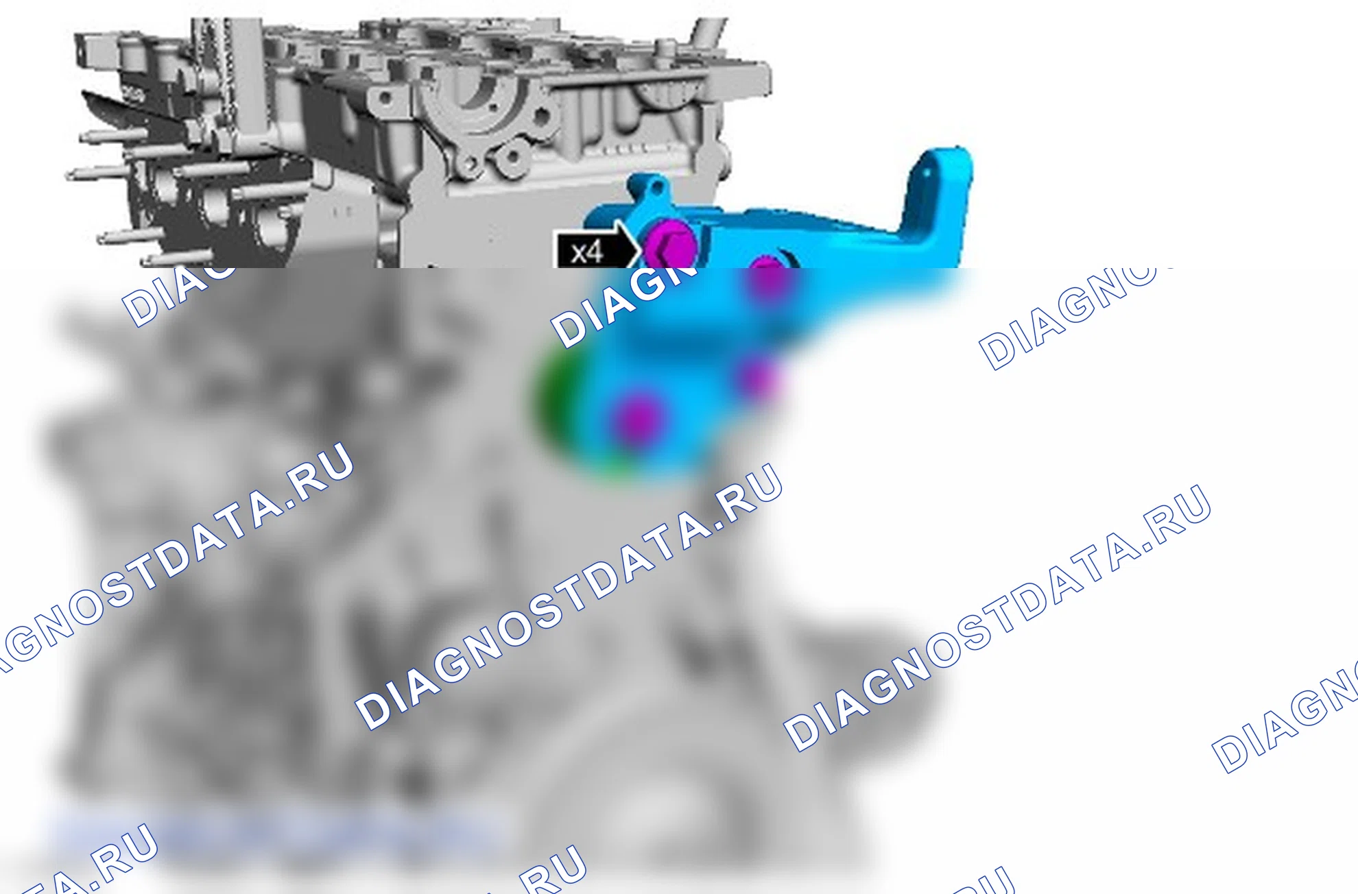 Разборка двигателя. Ford Kuga II