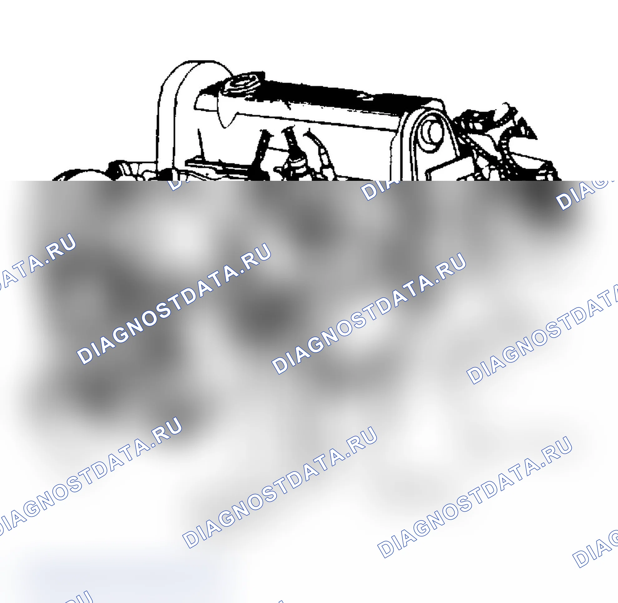Рис. 7: Расположение компонентов (7 из 8). Dodge Dakota Shelby 