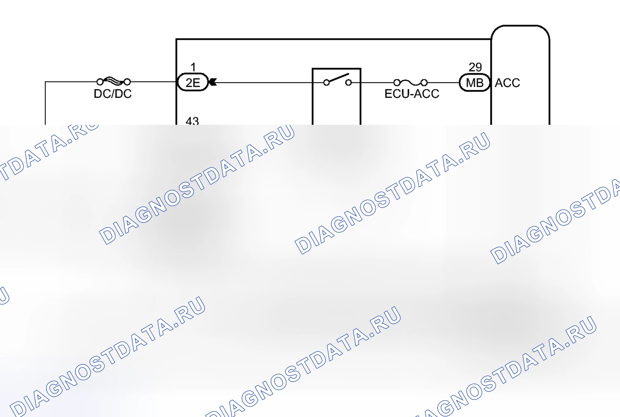 Рис. 2: электросхема. Toyota Prius V I