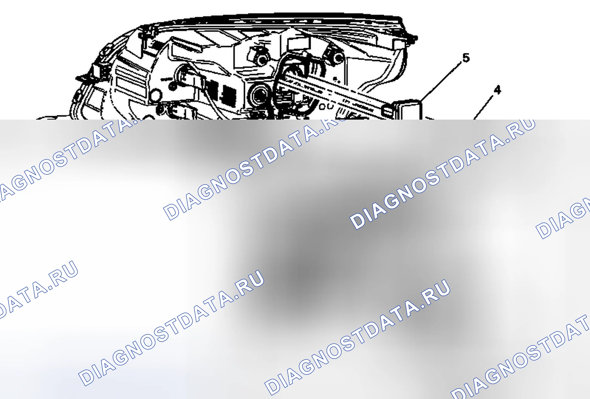 Рис. 43: Замена лампы фары (HID). Chevrolet Malibu VIII рестайлинг