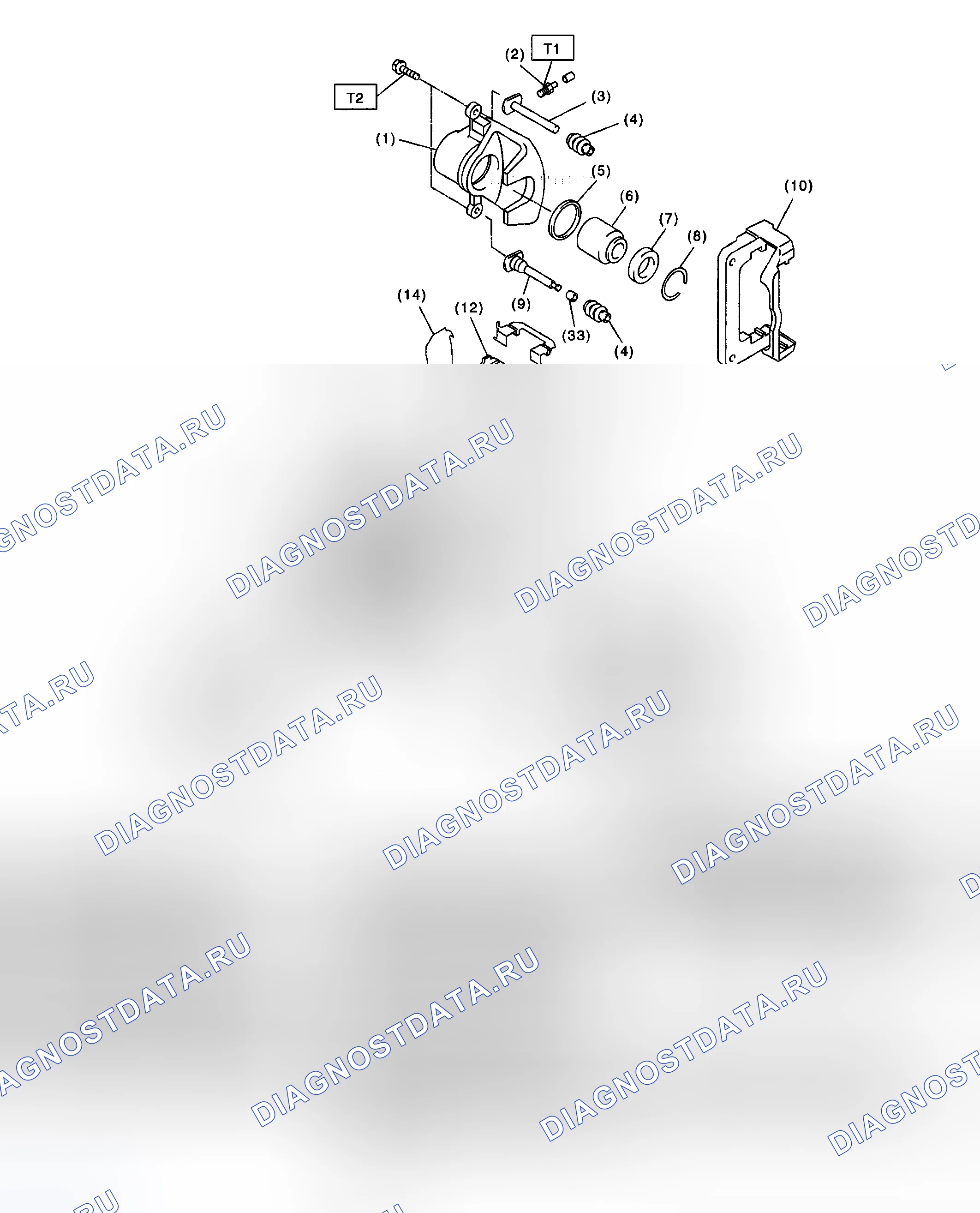 Рис. 11: Со сплошным ротором. Subaru Impreza WRX GD/GG рестайлинг 2