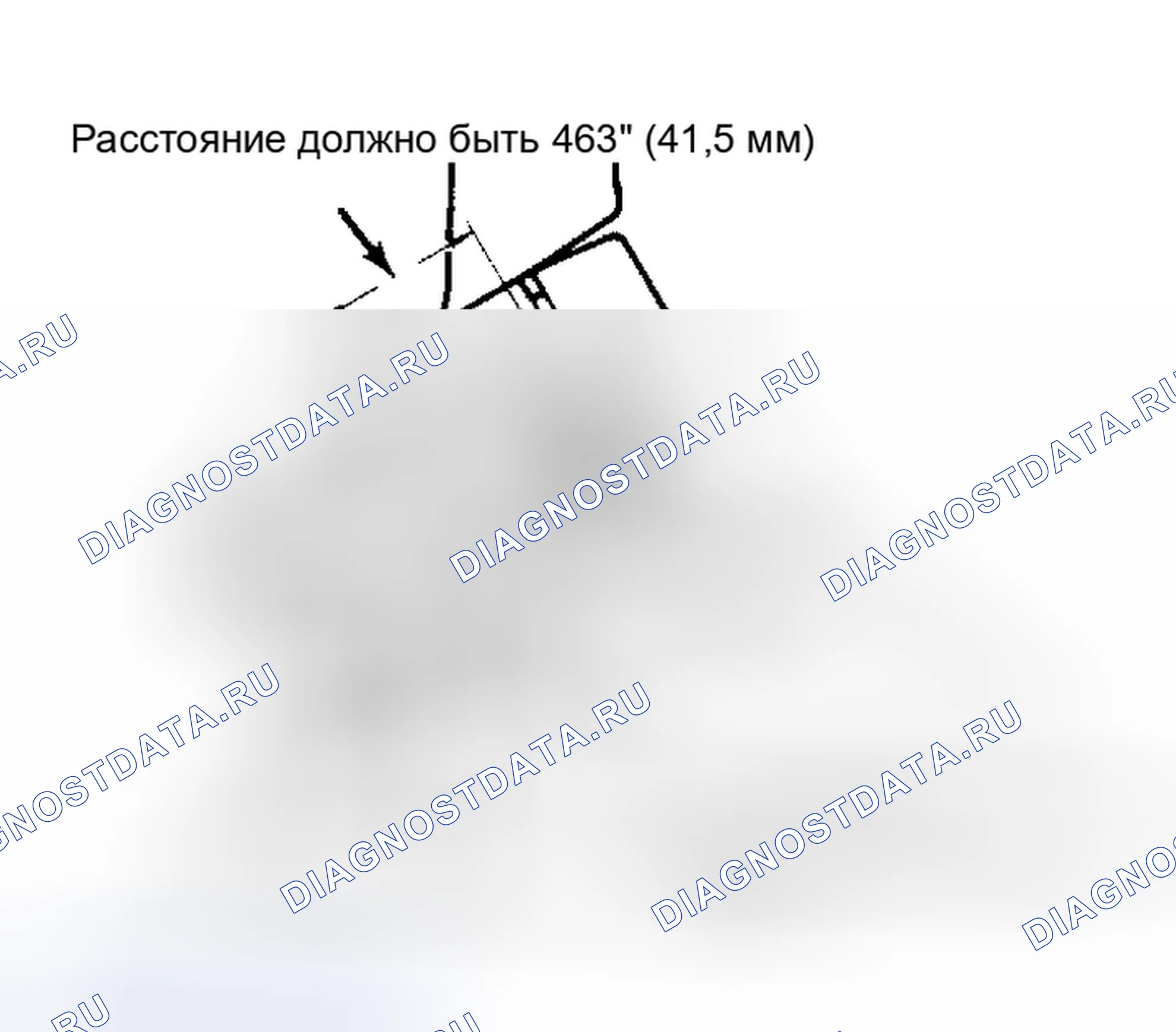 Рис. 1: Регулировочные размеры распорной втулки. Volkswagen Jetta I