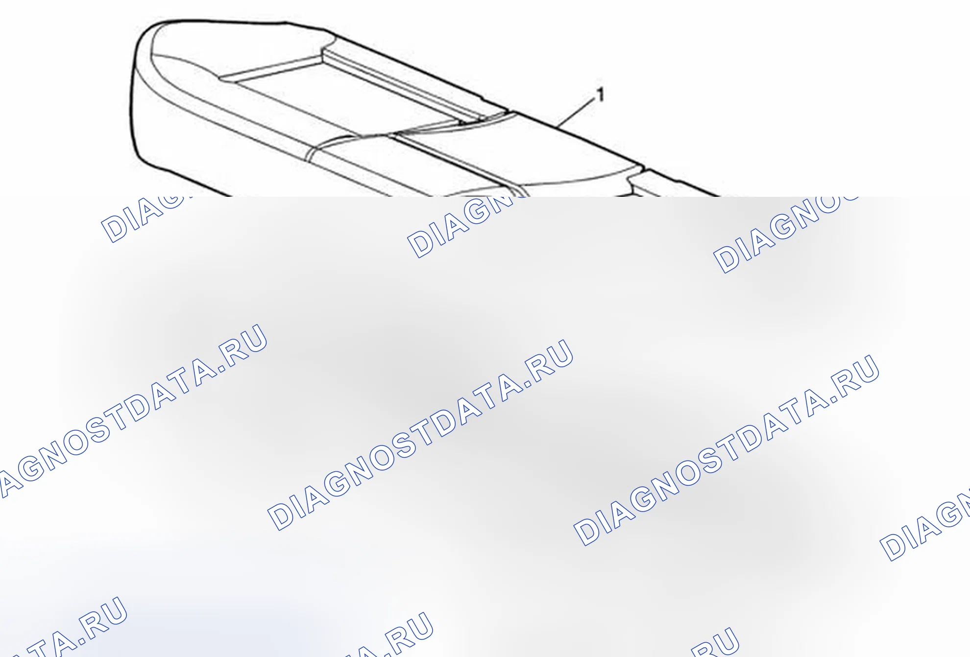 Рис. 26: Замена чехла подушки заднего сиденья и подушки. Chevrolet Impala IX