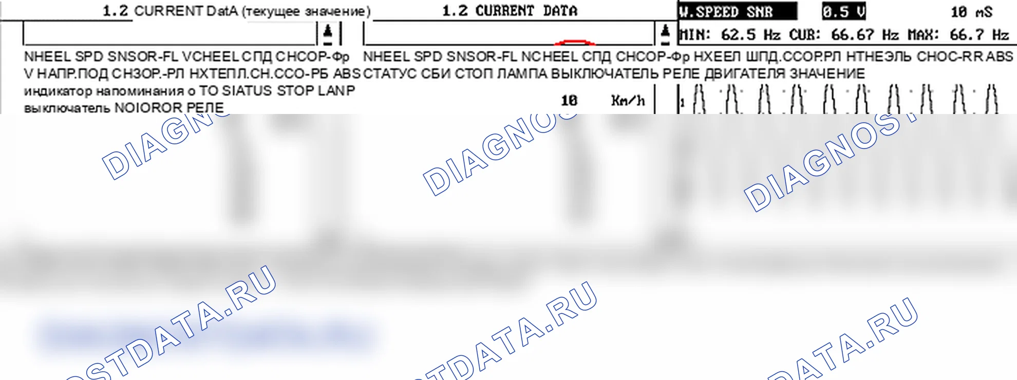 C1202: Датчик частоты вращения колеса (FL) - ошибка воздушного зазора или неправильное возбуждение. Hyundai Accent LC
