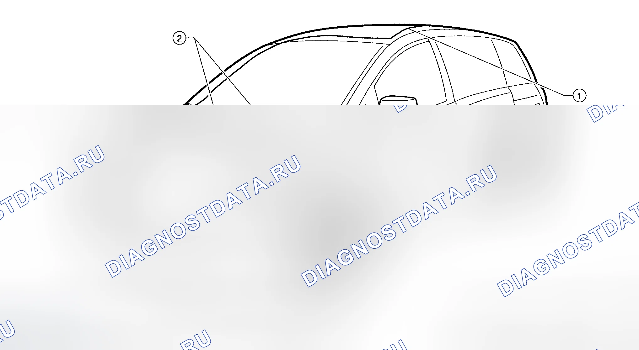 Рис. 22: Расположение трубок омывателя. Honda S660 I