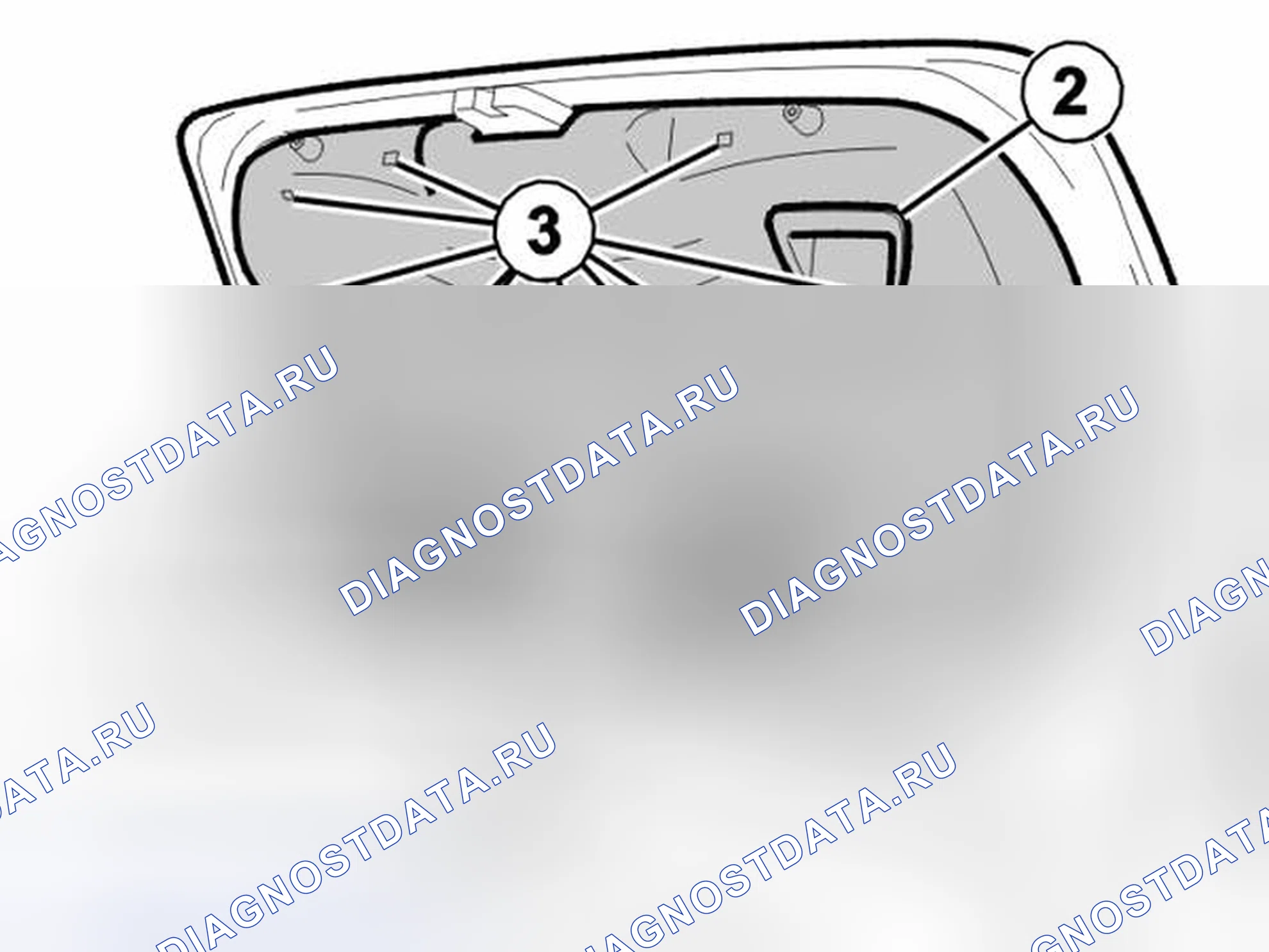 Рис. 37: СНЯТИЕ ПАНЕЛИ С КРЫШКИ БАГАЖНИКА. Volvo S40 II рестайлинг