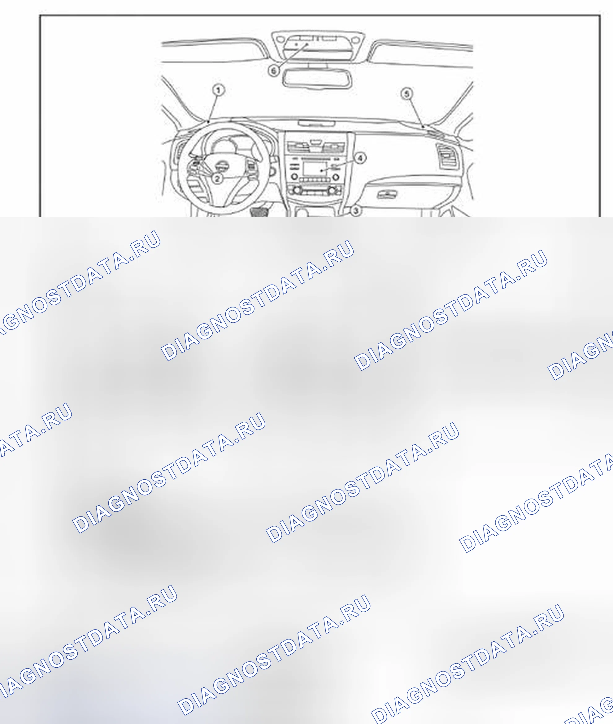 Рис. 68: Расположение компонентов. Nissan Altima L33