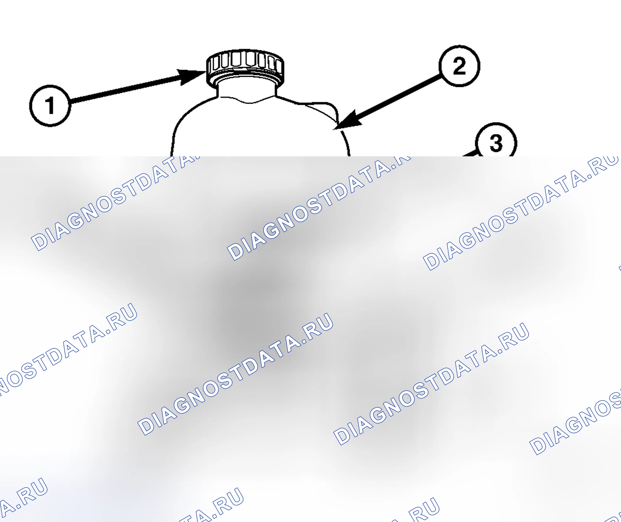 Рис. 7: РЕЗЕРВУАР ДЛЯ ЖИДКОСТИ. Dodge Cab & Chassis R3500 HD 