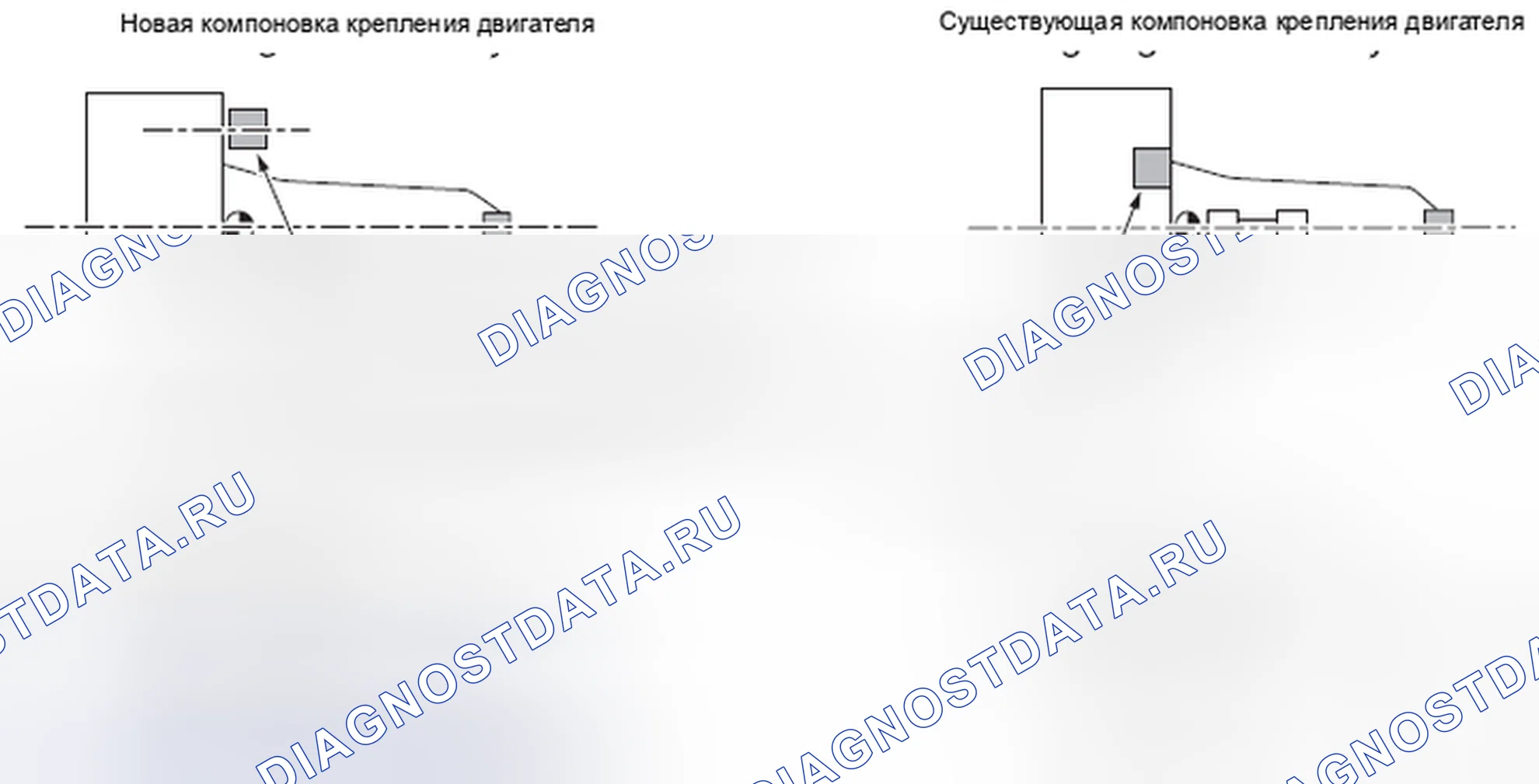 Рис. 811: СХЕМА УСТАНОВКИ НОВОГО ДВИГАТЕЛЯ. Subaru Legacy BM/BR