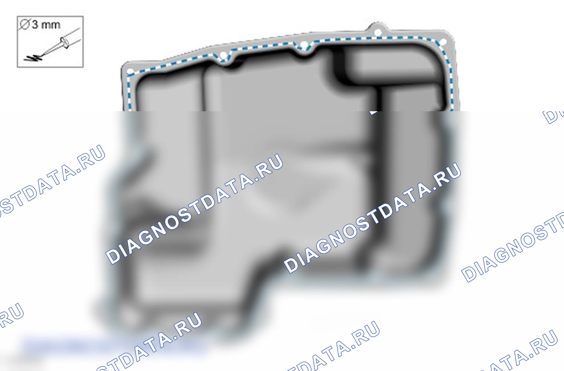 Как снять и установить масляный картер. Ford Transit Custom I