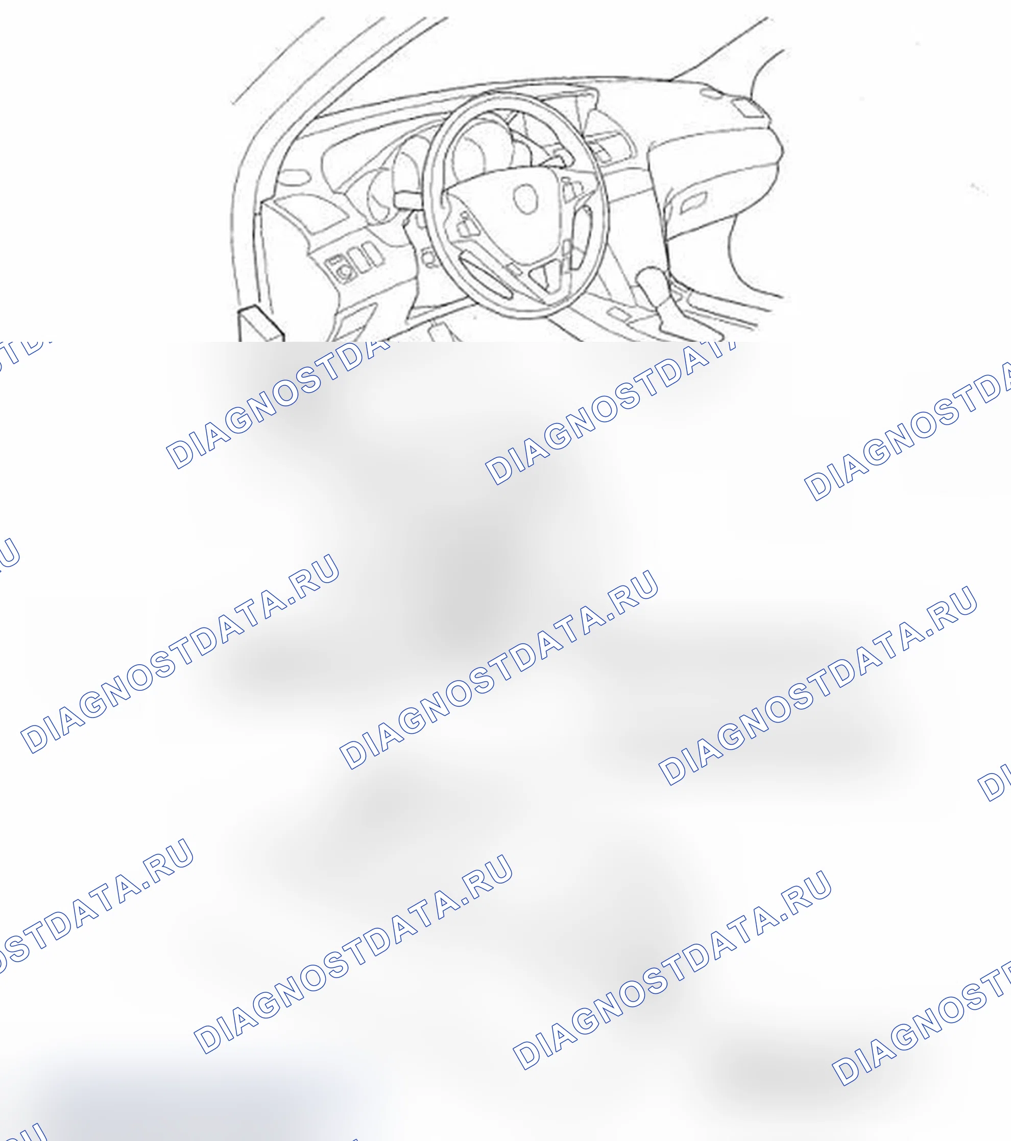 Рис. 63: Указатель расположения компонентов. Acura MDX II