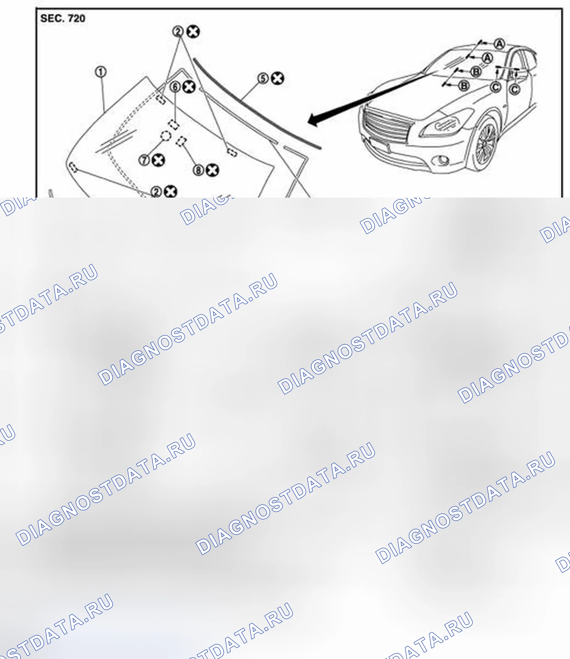 Рис. 28: Разнесенный вид. Infiniti M37 IV
