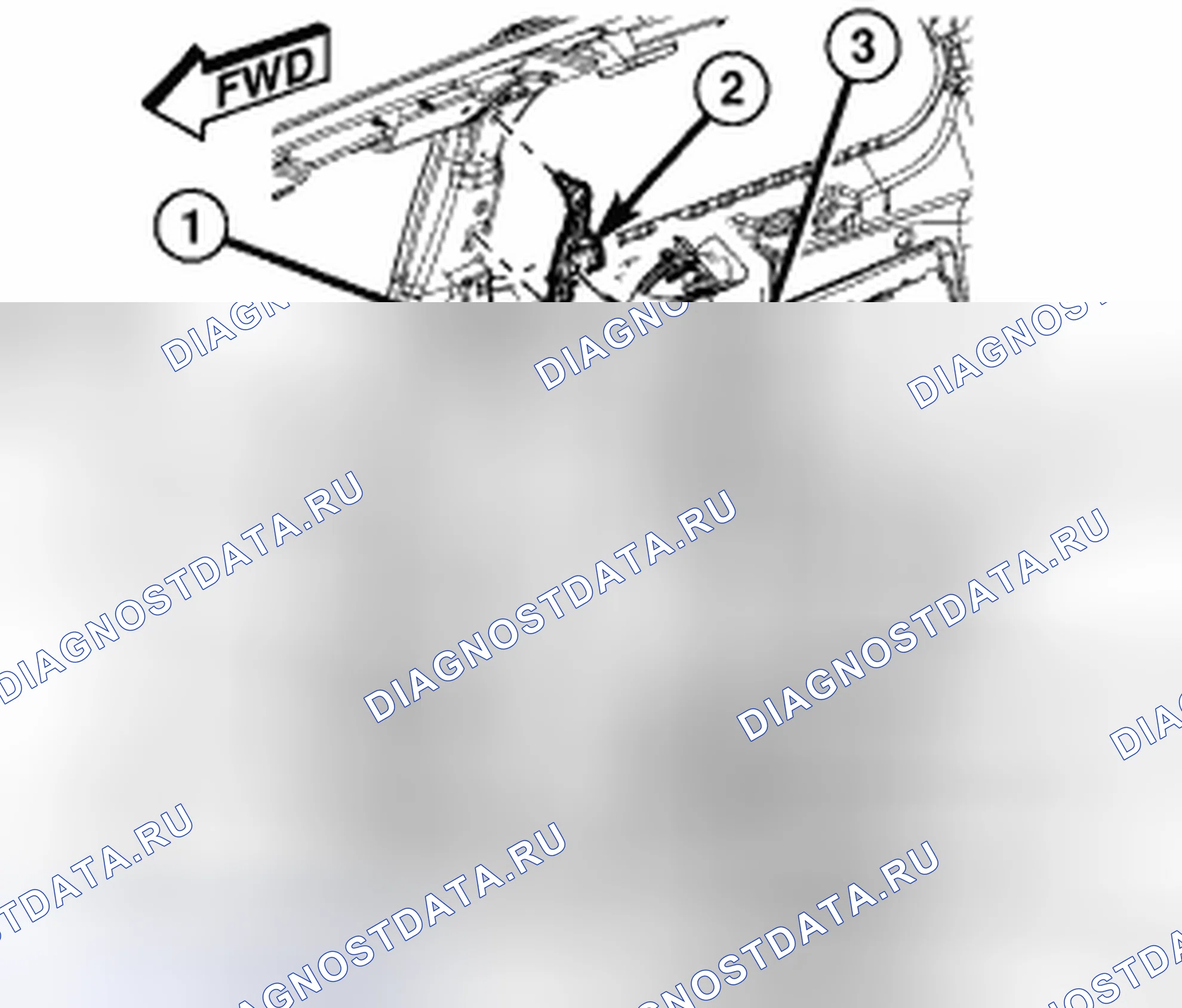 Рис. 395: TRIM-стойка C - верхний. Chrysler Town & Country V
