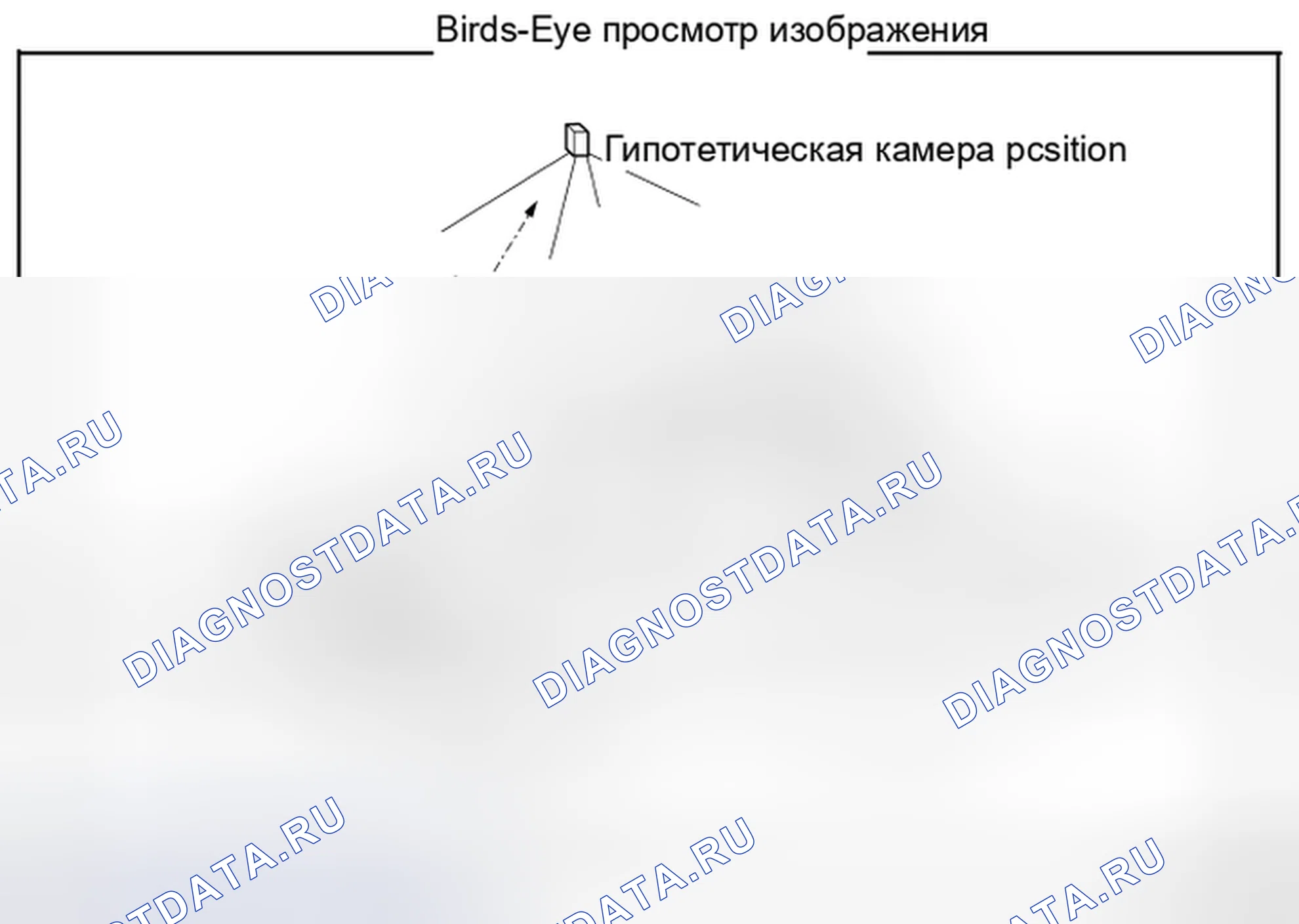Рис. 132: Вид с высоты птичьего полета. Nissan Rogue II