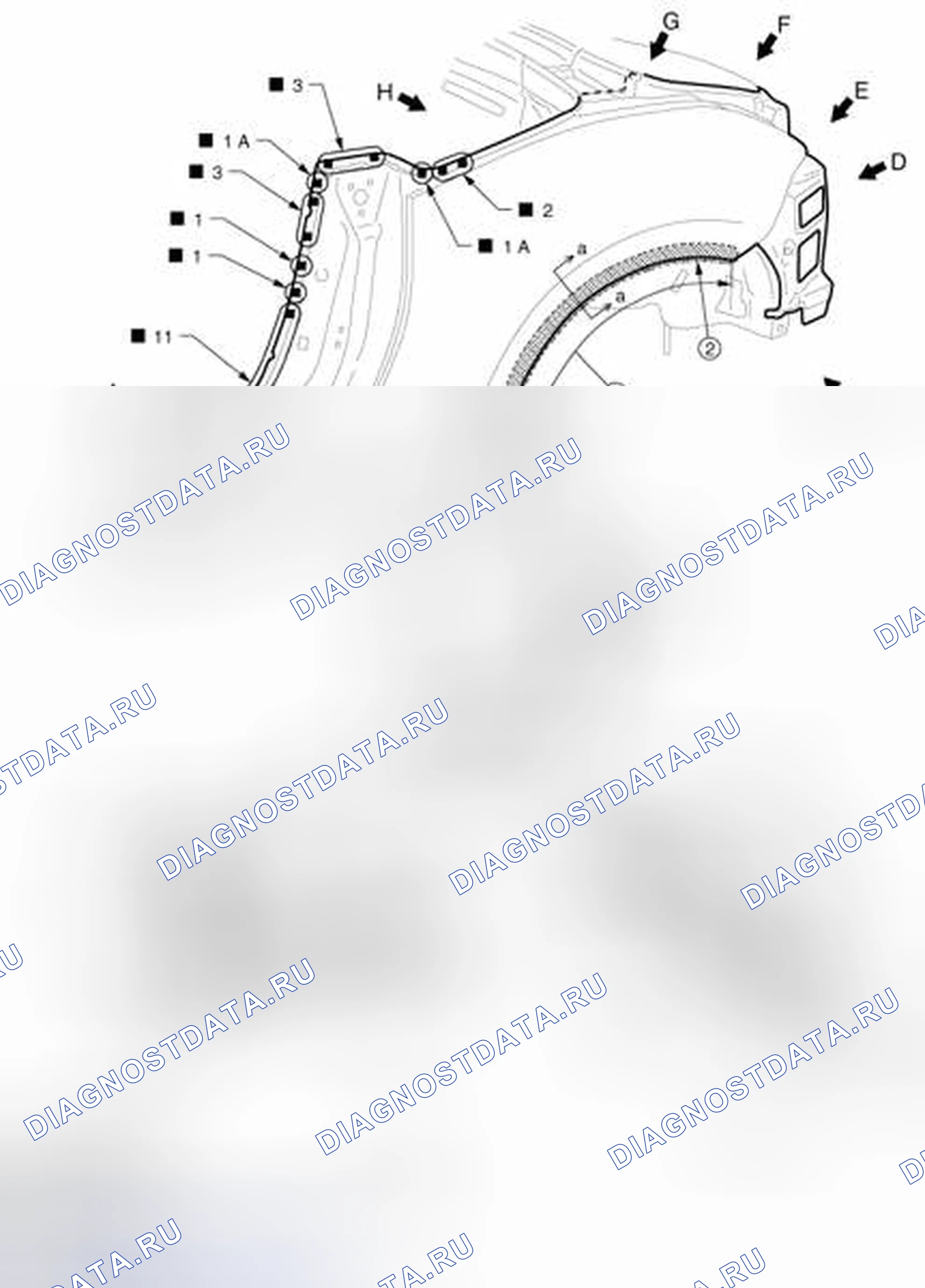 Рис. 98: Заднее крыло. Nissan 370Z I рестайлинг