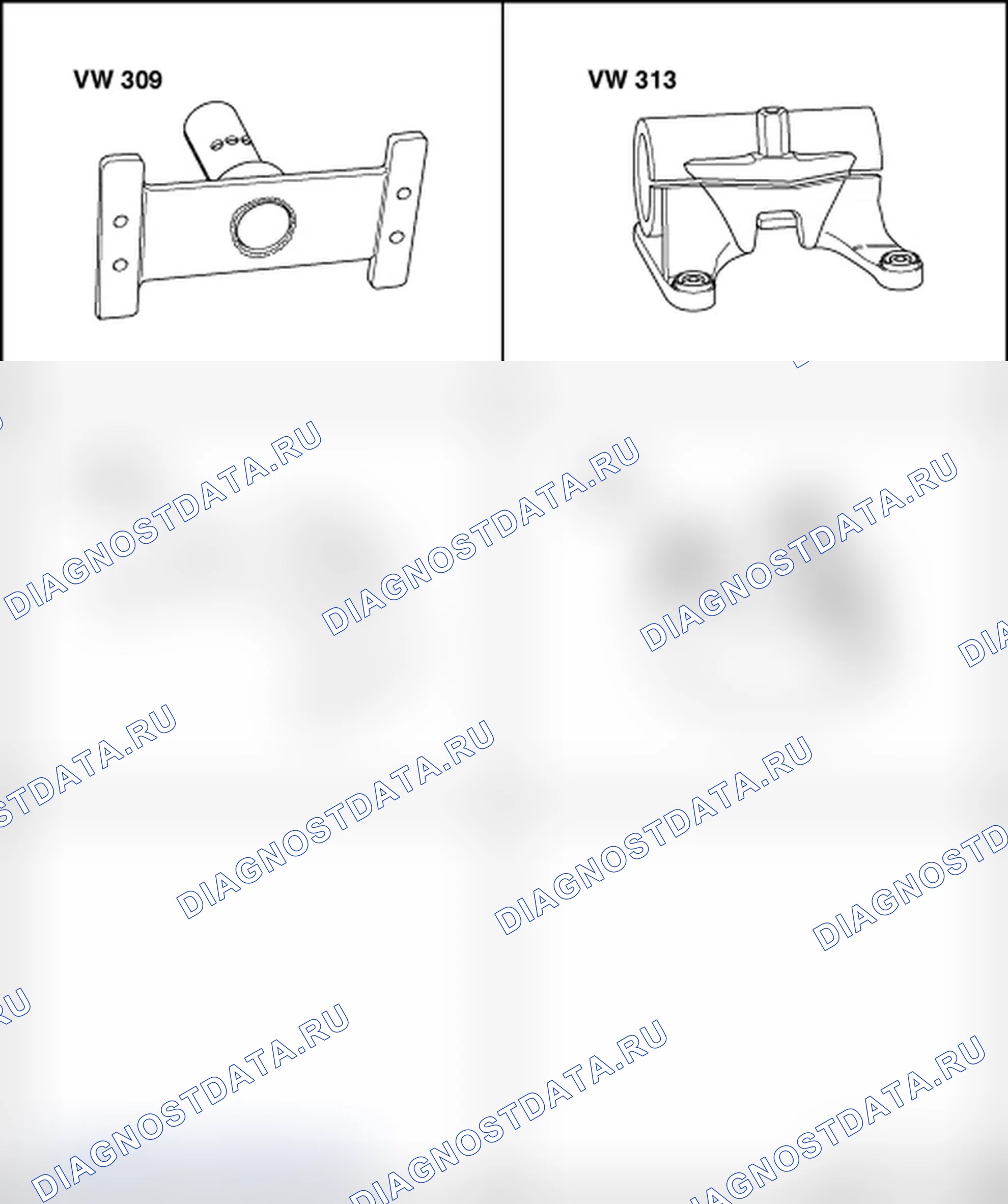 Рис. 98: 2ND И 4TH ТОРМОЗ В2, РЕГУЛИРОВКА. Volkswagen New Beetle A4