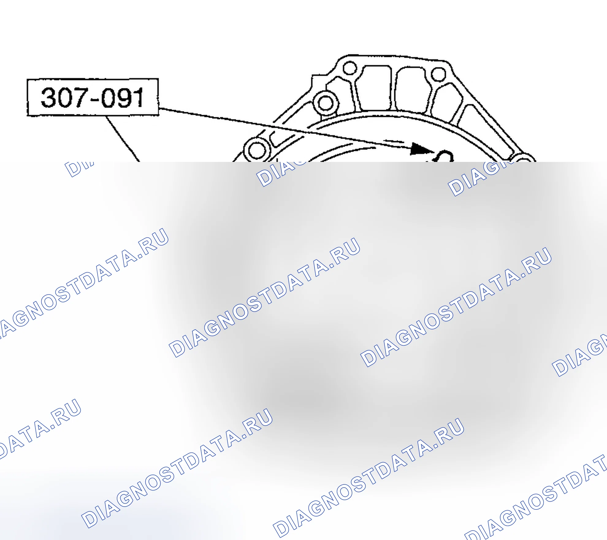 Рис. 404: Пункт 1: Разборка гидротрансформатора Примечание. Ford Explorer III