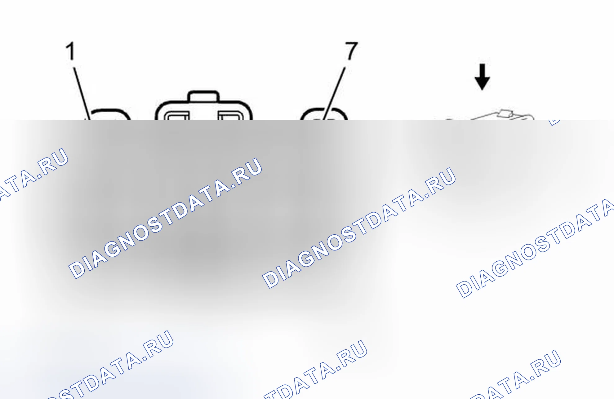 Рис. 217: X900 Привязные ремни для подъемных ворот. Chevrolet Equinox II