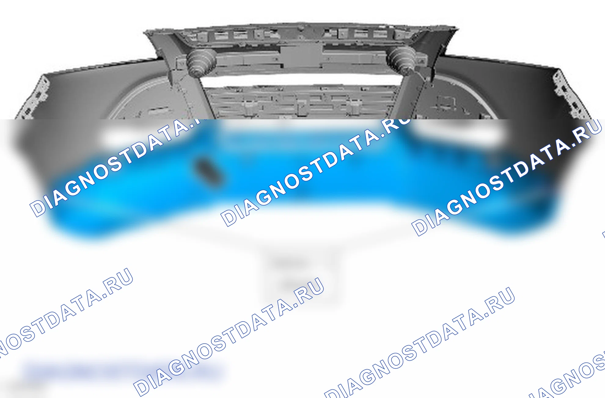 Разборка и сборка кожуха переднего бампера. Ford Kuga II