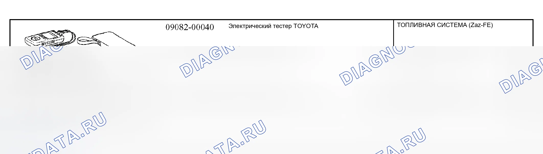 Рис. 6: Рекомендуемые инструменты. Kia Sorento I