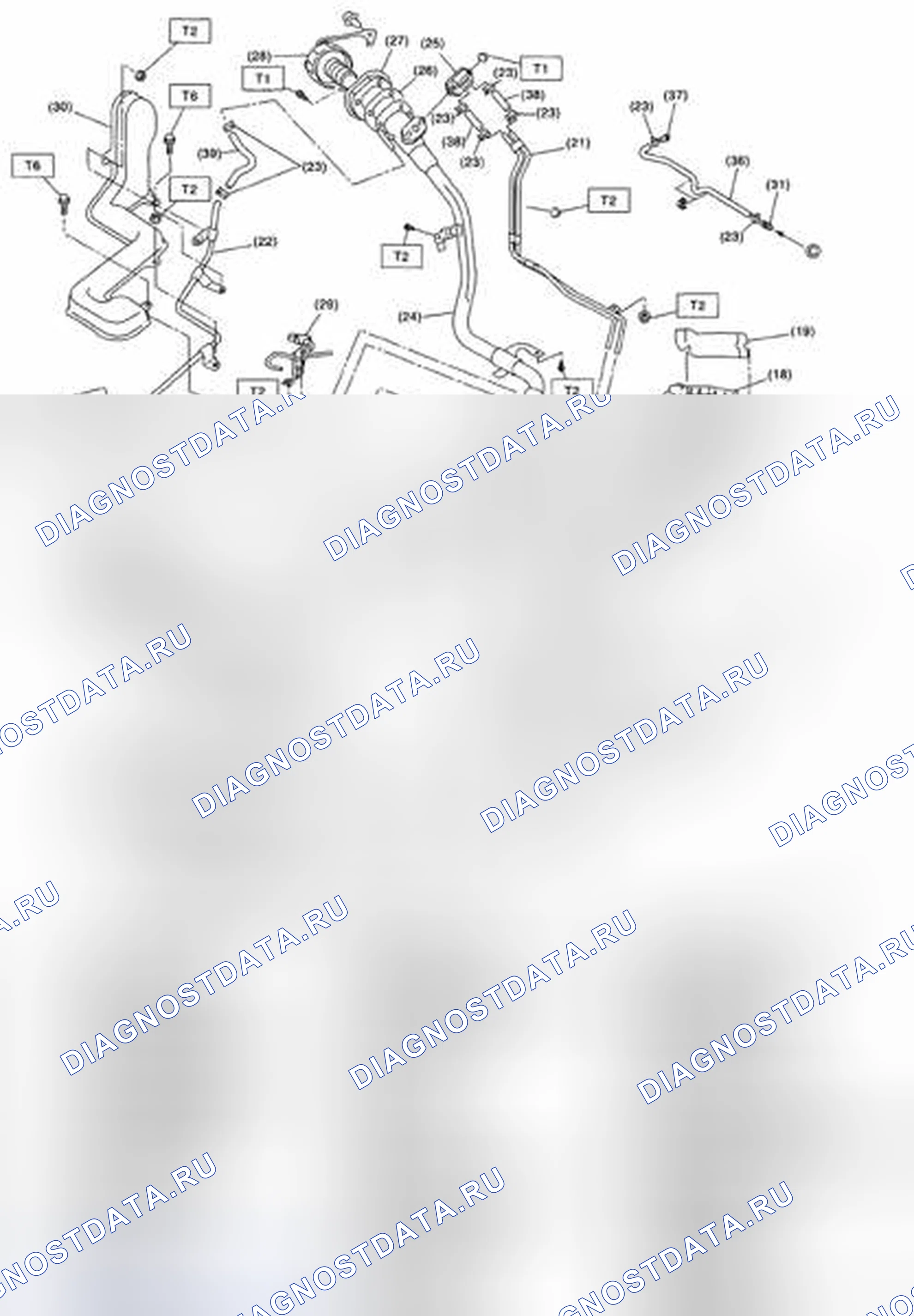 Рис. 224: ТОПЛИВОПРОВОД. Subaru Legacy BL/BP рестайлинг